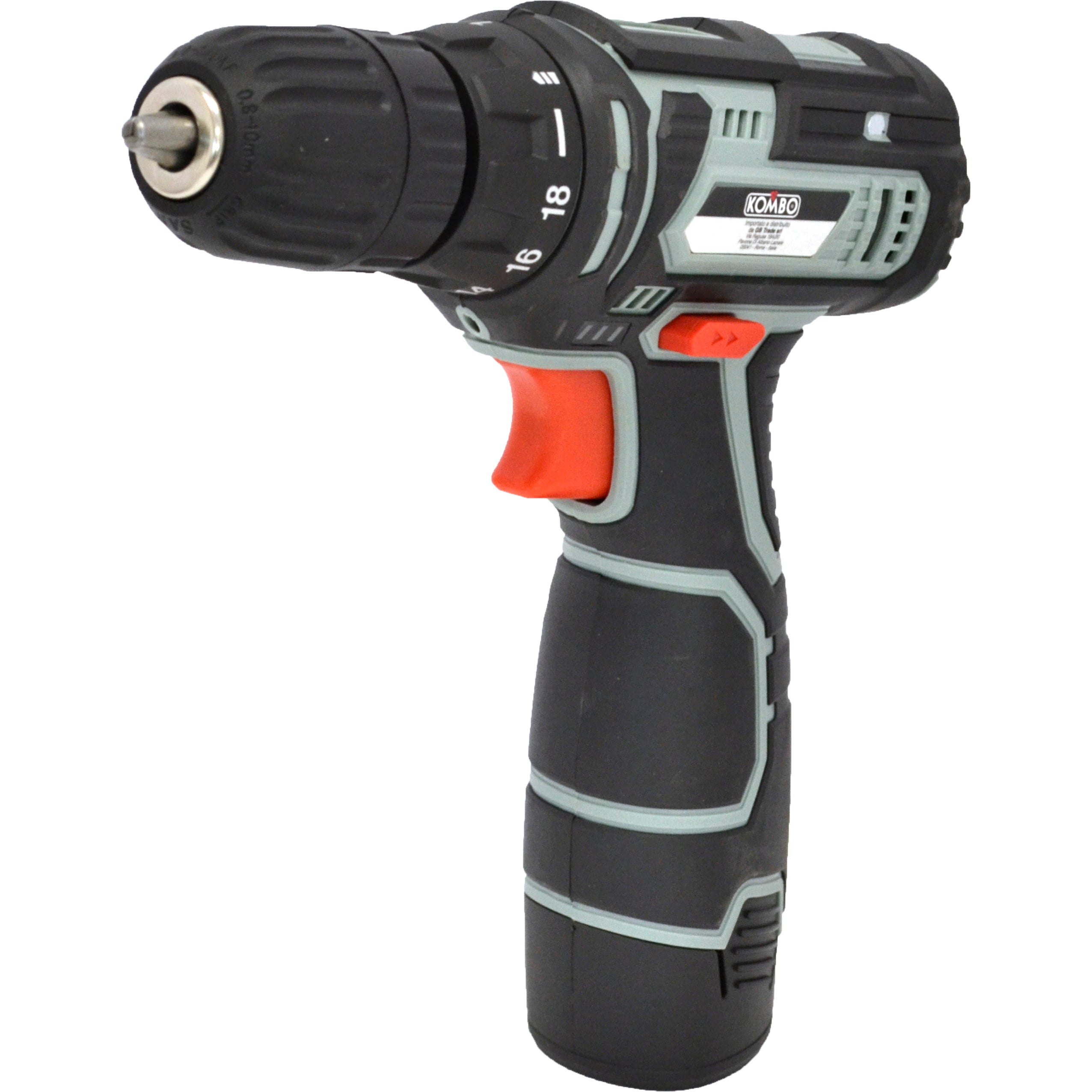 KOMBO Trapano/avvitatore cordless con batteria 1,3Ah 12 V e caricabatteria
