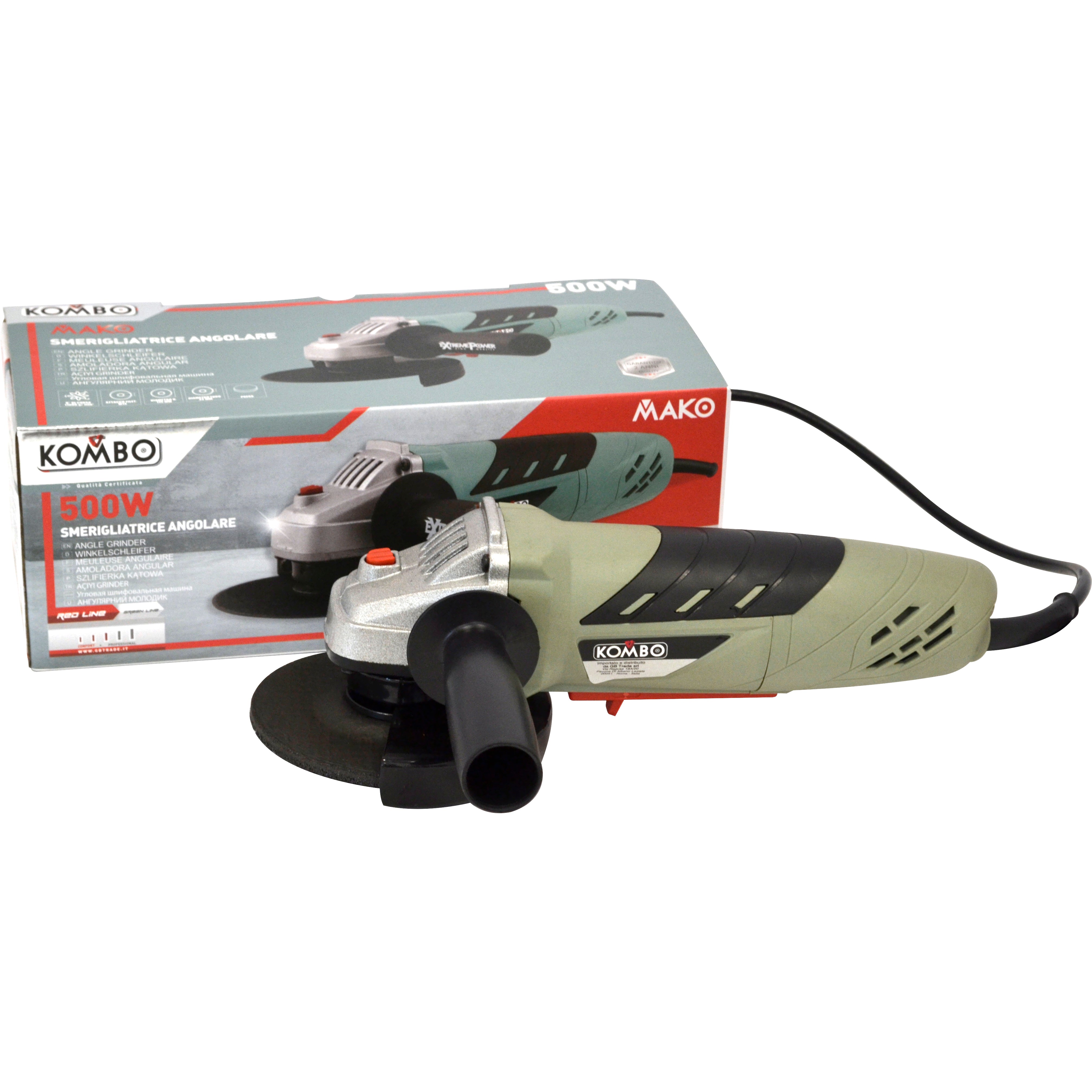 KOMBO Smerigliatrice angolare d.115 500W