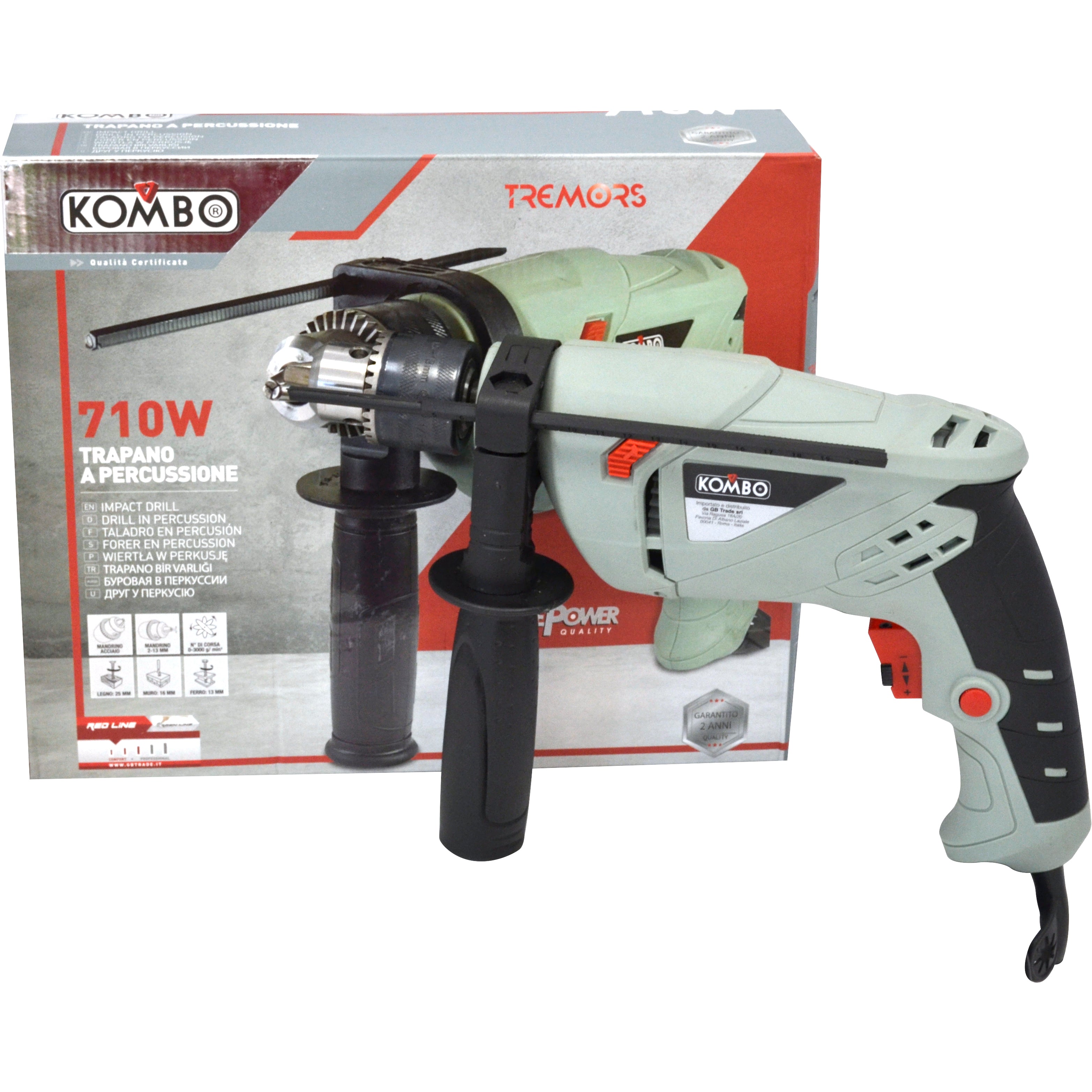 KOMBO Trapano a percussione 710W
