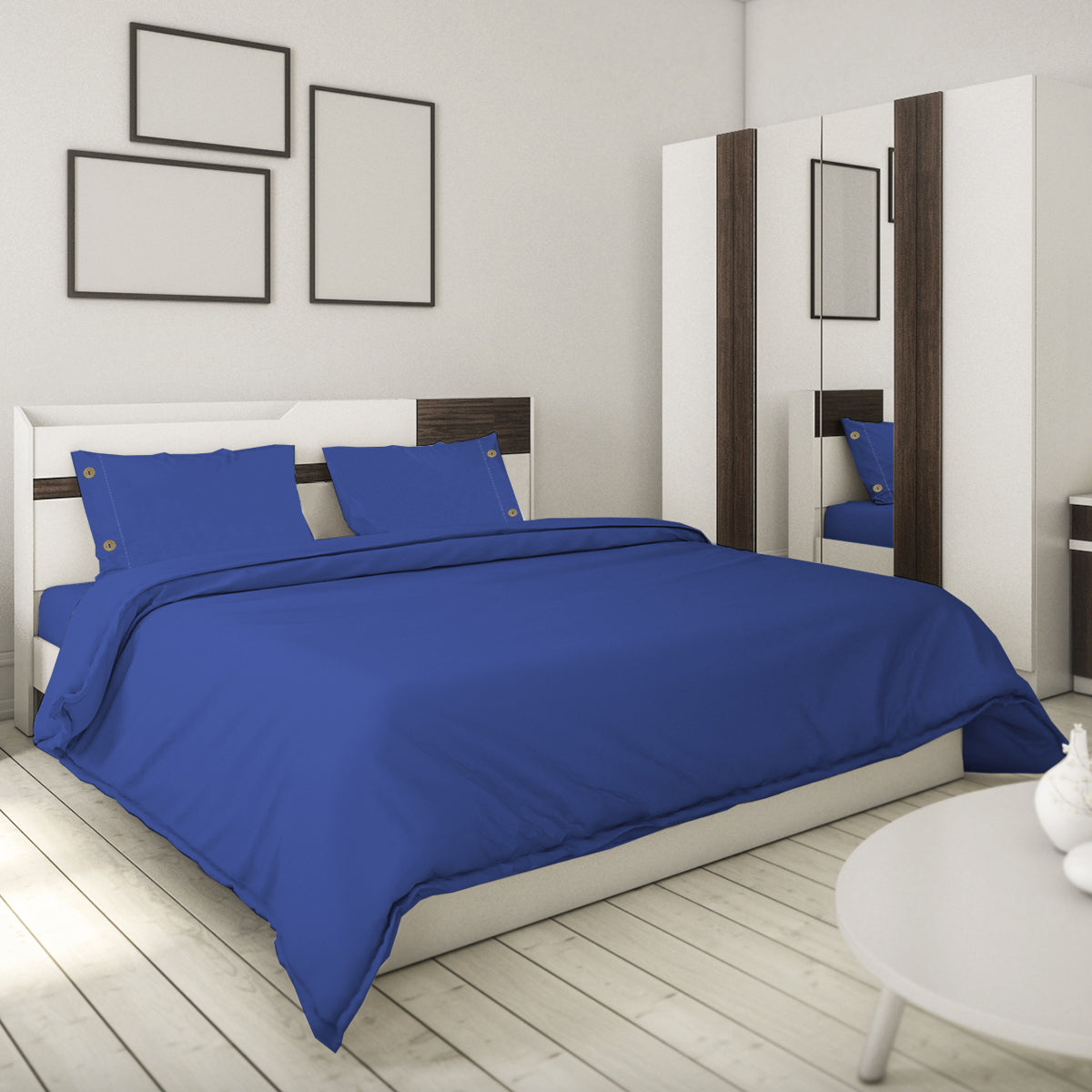 TESS HOME COLLECTION Completo letto matrimoniale tinta unita prelavato