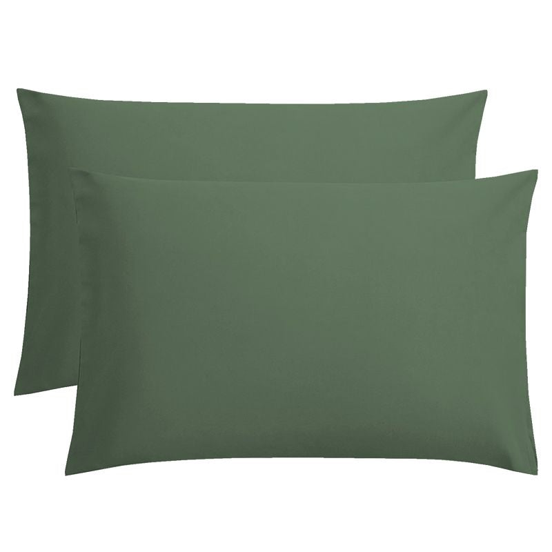 TESS HOME COLLECTION Coppia federe tinta unita percalle