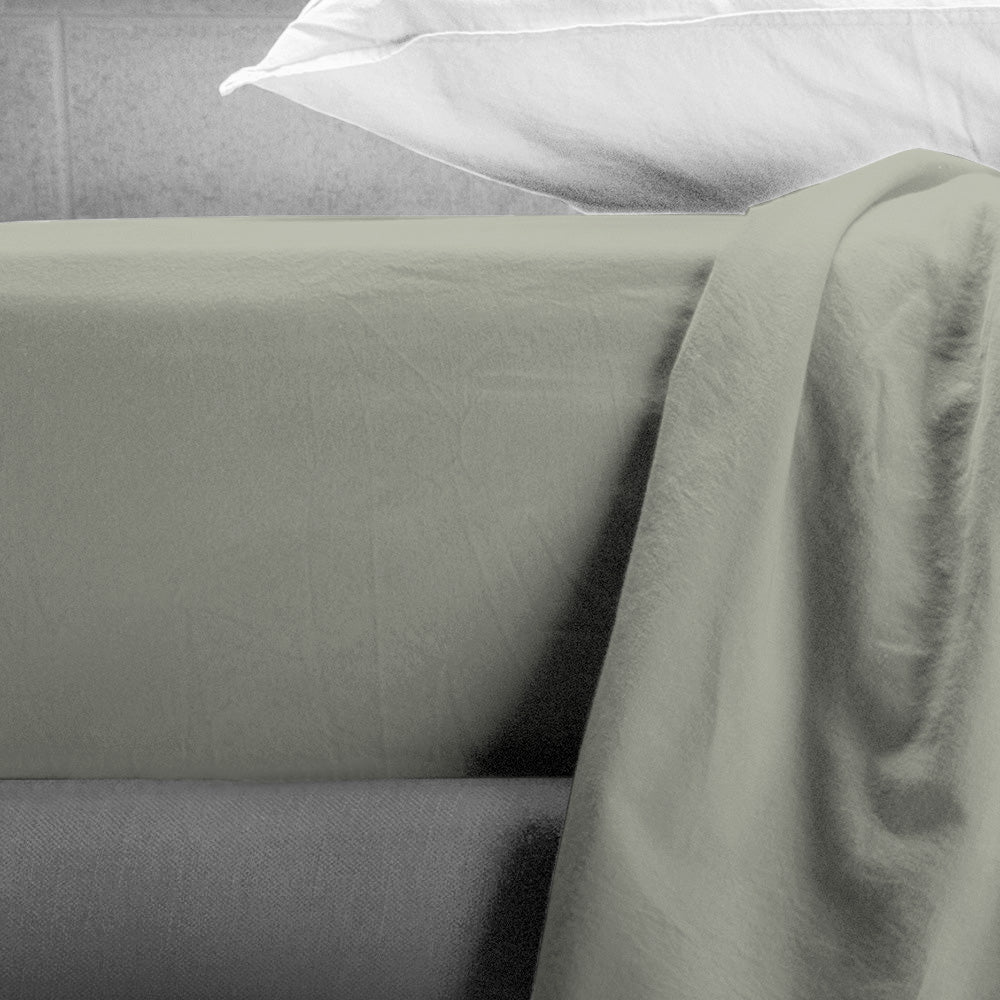 UNO DESIGN Lenzuolo con Angoli Beatriz in 100% Cotone No-Stiro Tinta Unita