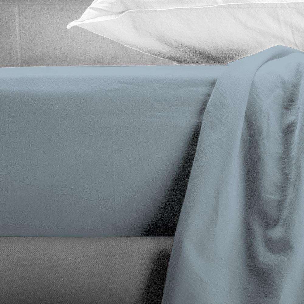 UNO DESIGN Lenzuolo con Angoli Beatriz in 100% Cotone No-Stiro Tinta Unita