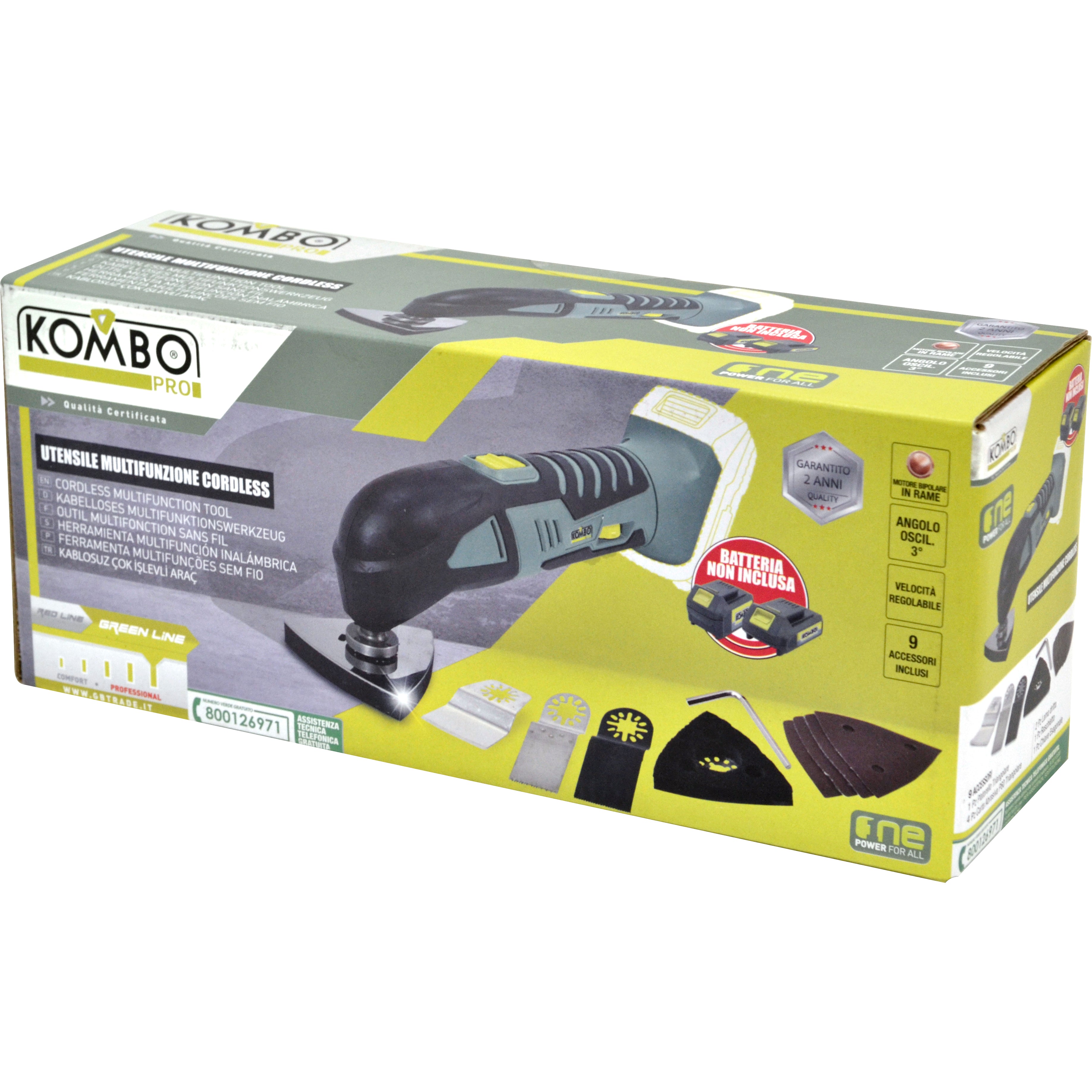 KOMBO PRO Utensile multifunzione 20V