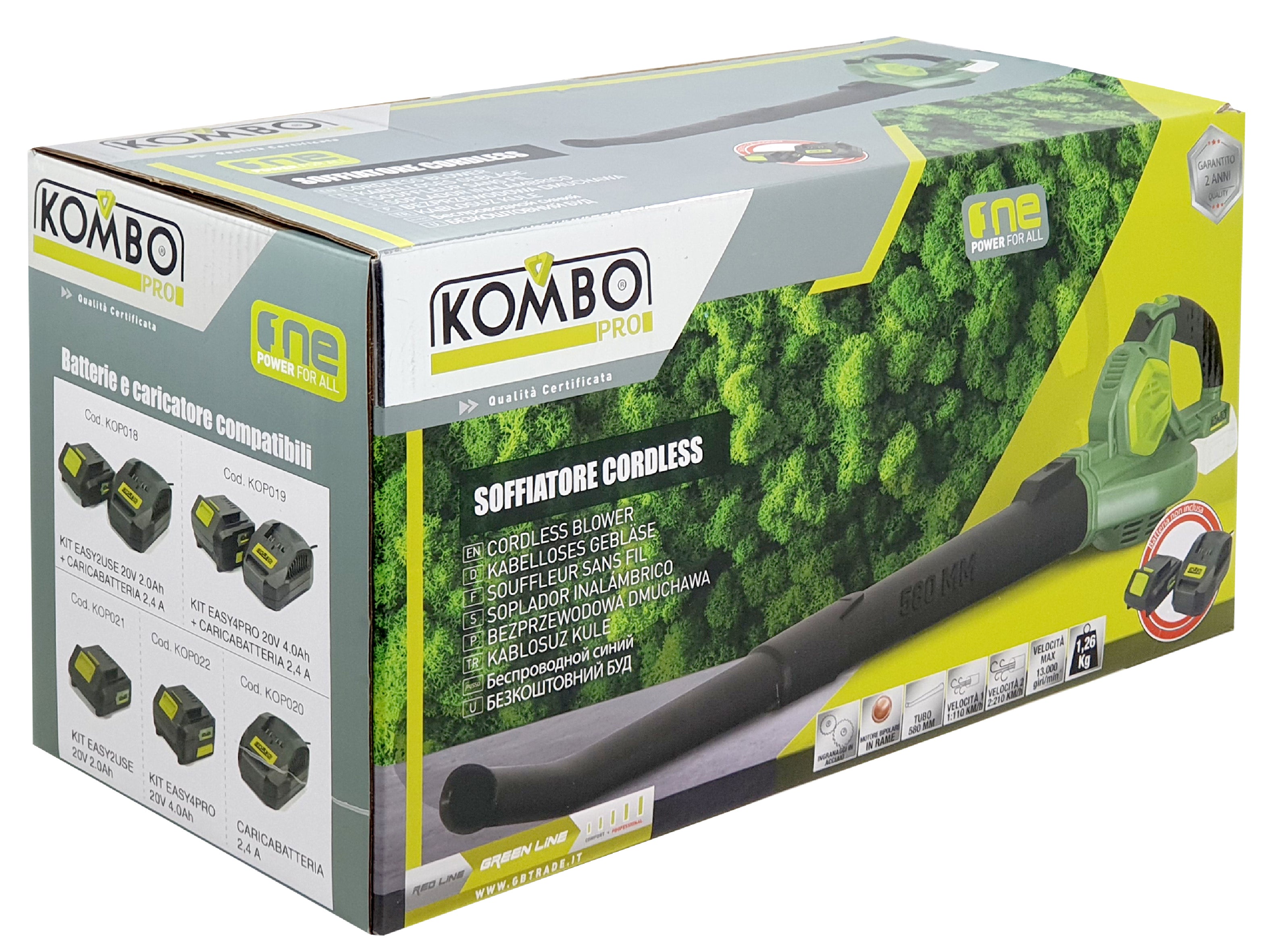 KOMBO PRO Soffiatore cordless 20V