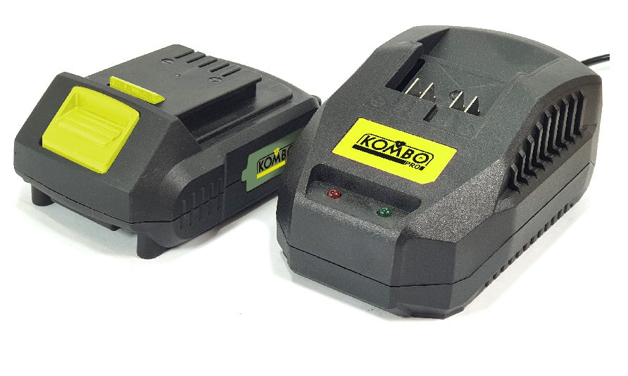 KOMBO PRO Set Caricabatteria 2,4A + batteria 2,0Ah 20V