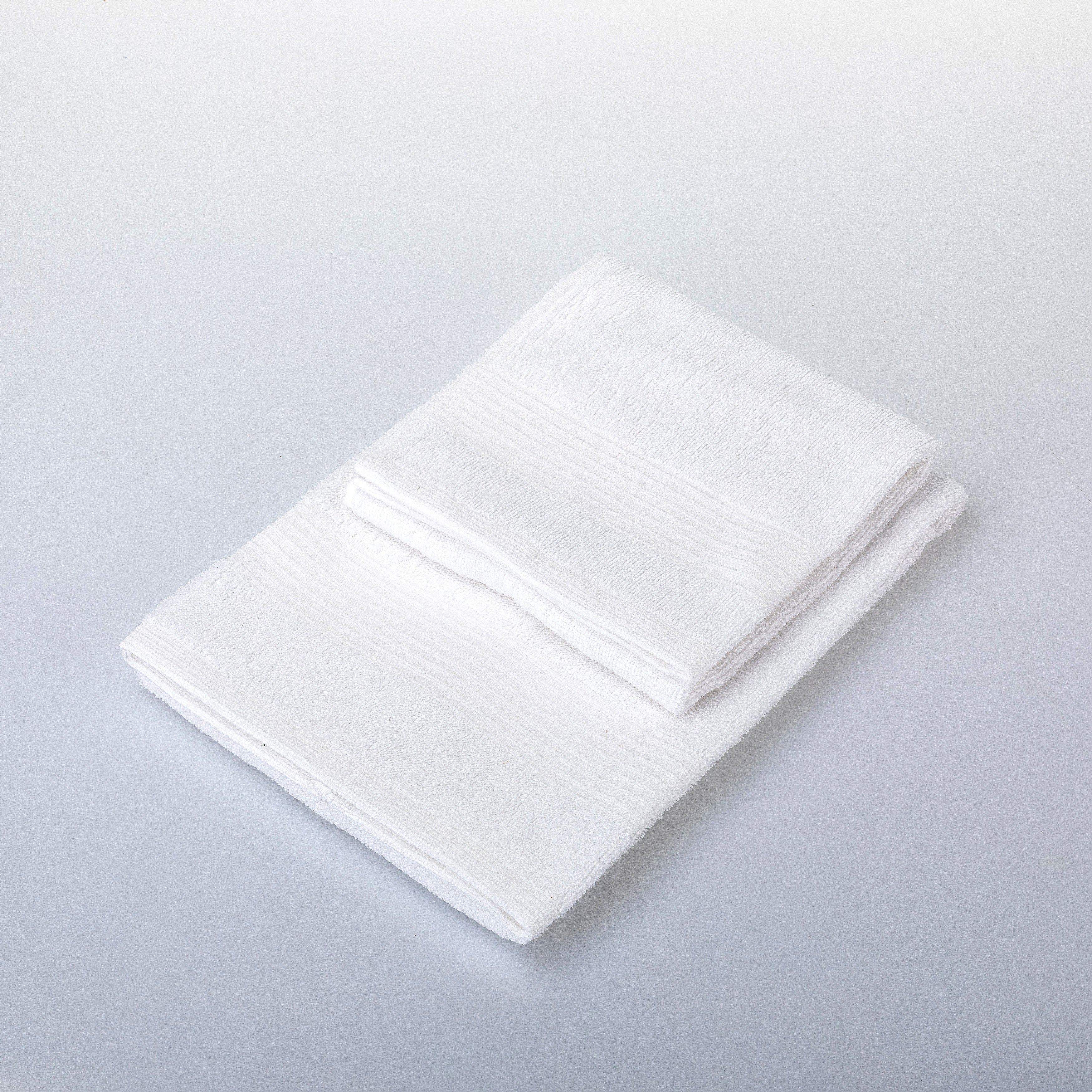 UNO DESIGN Coppia Asciugamano + Ospite Julia in Spugna di Puro Cotone 500 gr/mq