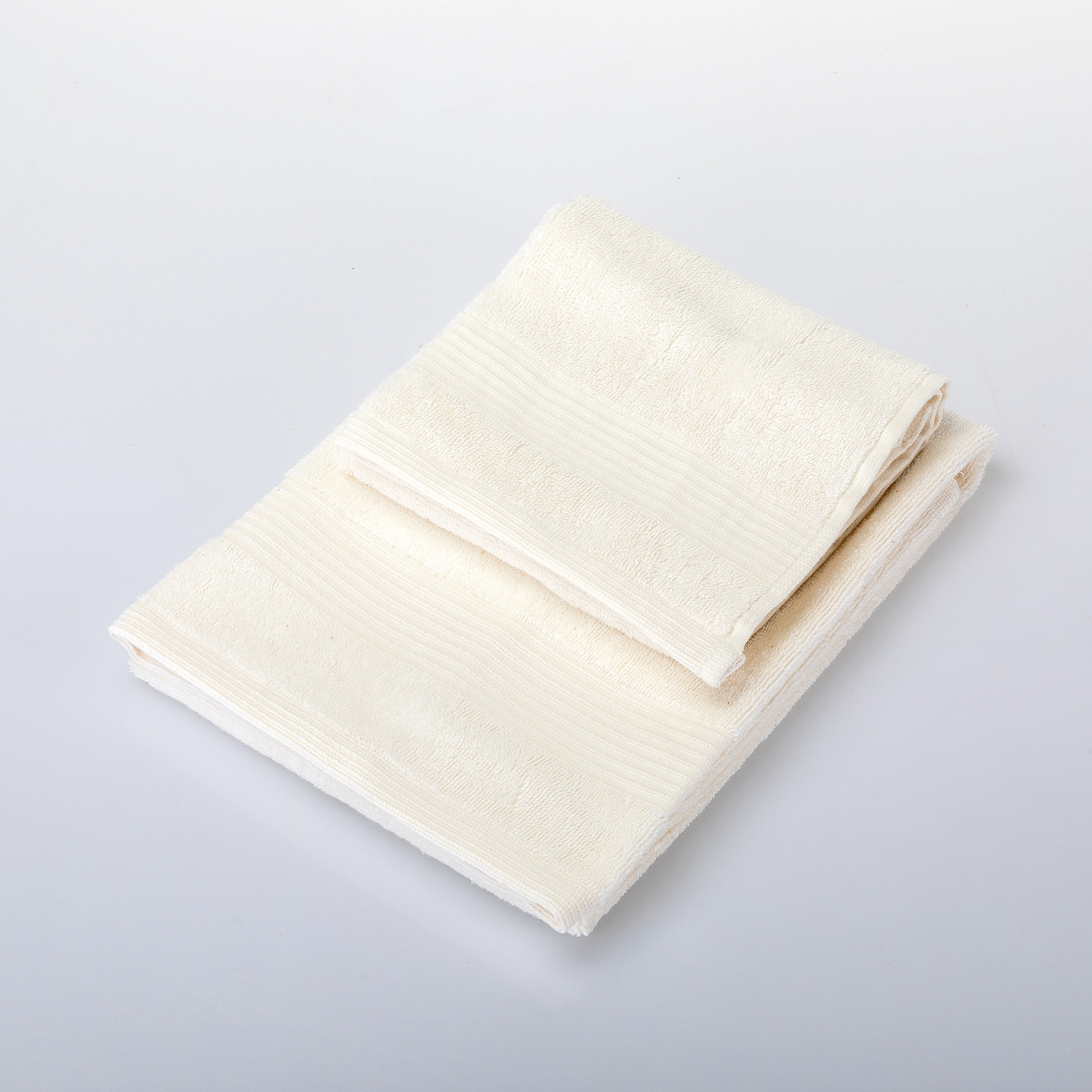 UNO DESIGN Coppia Asciugamano + Ospite Julia in Spugna di Puro Cotone 500 gr/mq