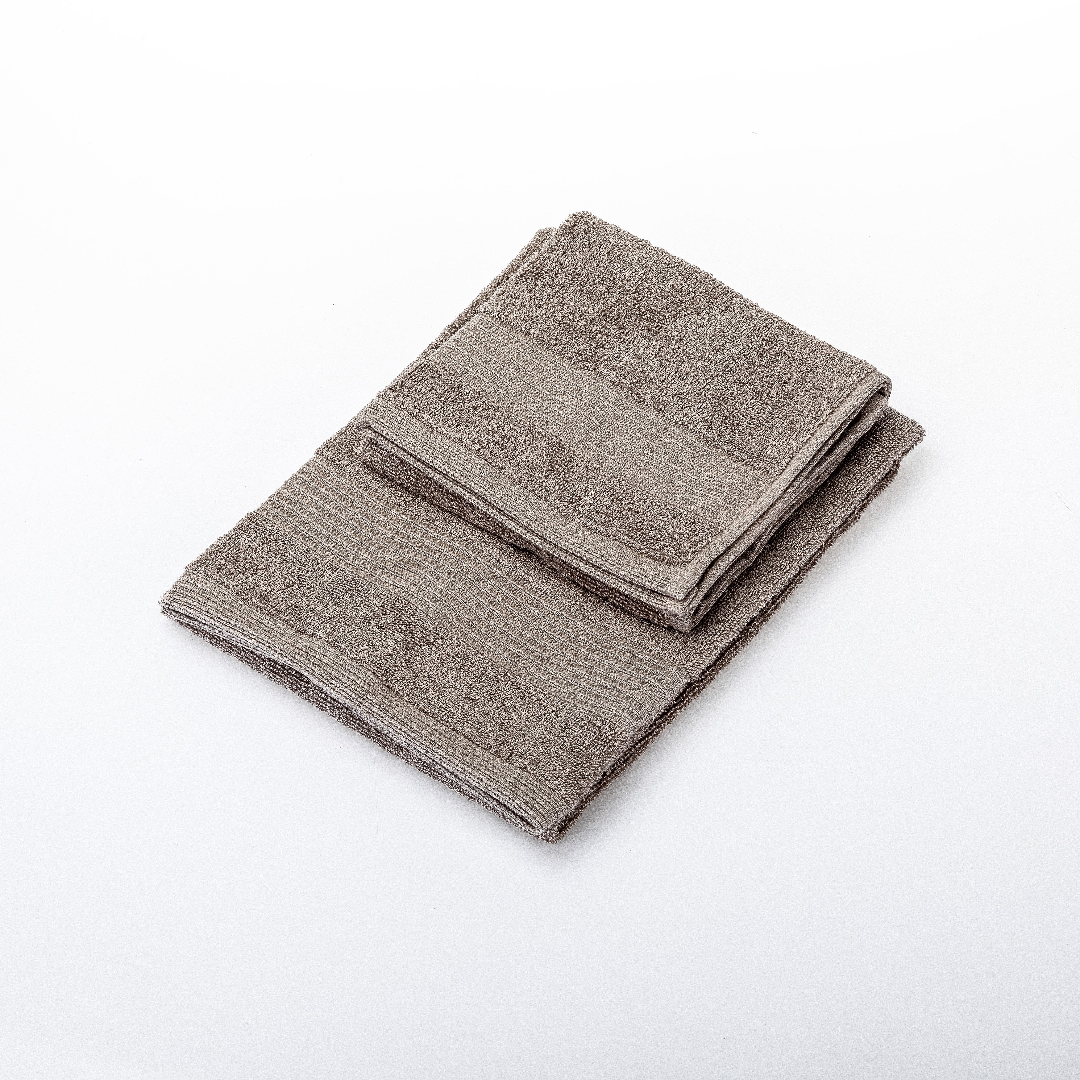 UNO DESIGN Coppia Asciugamano + Ospite Julia in Spugna di Puro Cotone 500 gr/mq