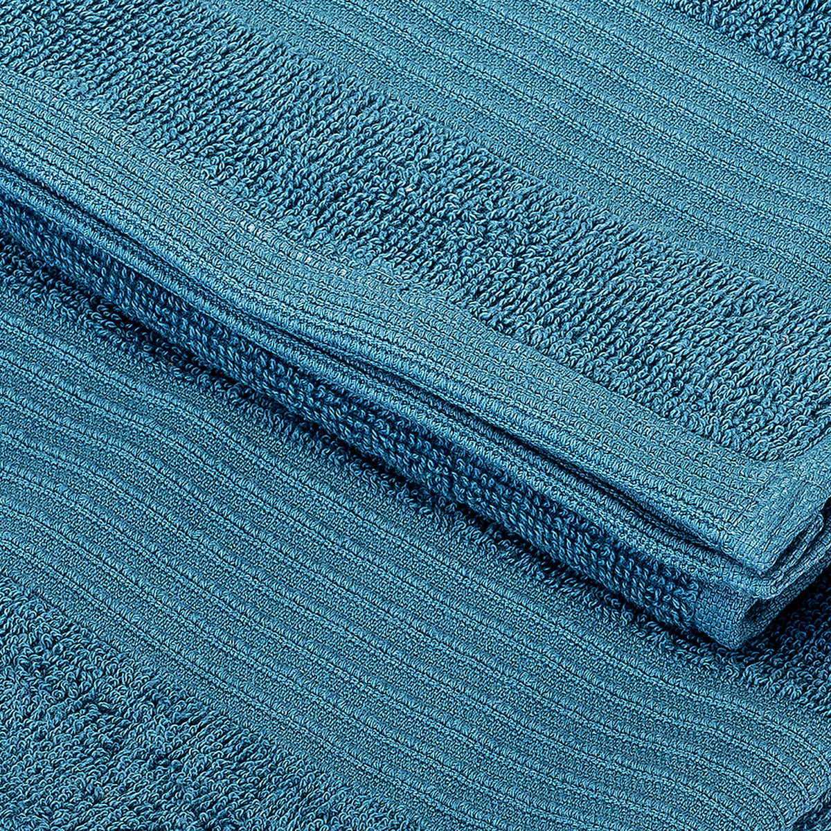 UNO DESIGN Coppia Asciugamano + Ospite Julia in Spugna di Puro Cotone 500 gr/mq