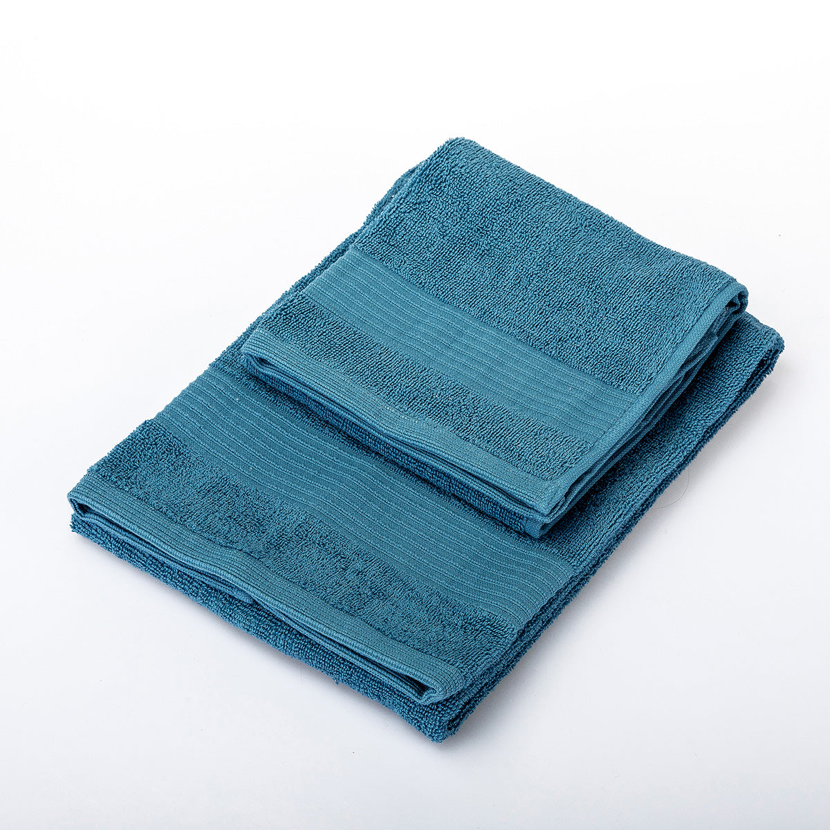 UNO DESIGN Coppia Asciugamano + Ospite Julia in Spugna di Puro Cotone 500 gr/mq