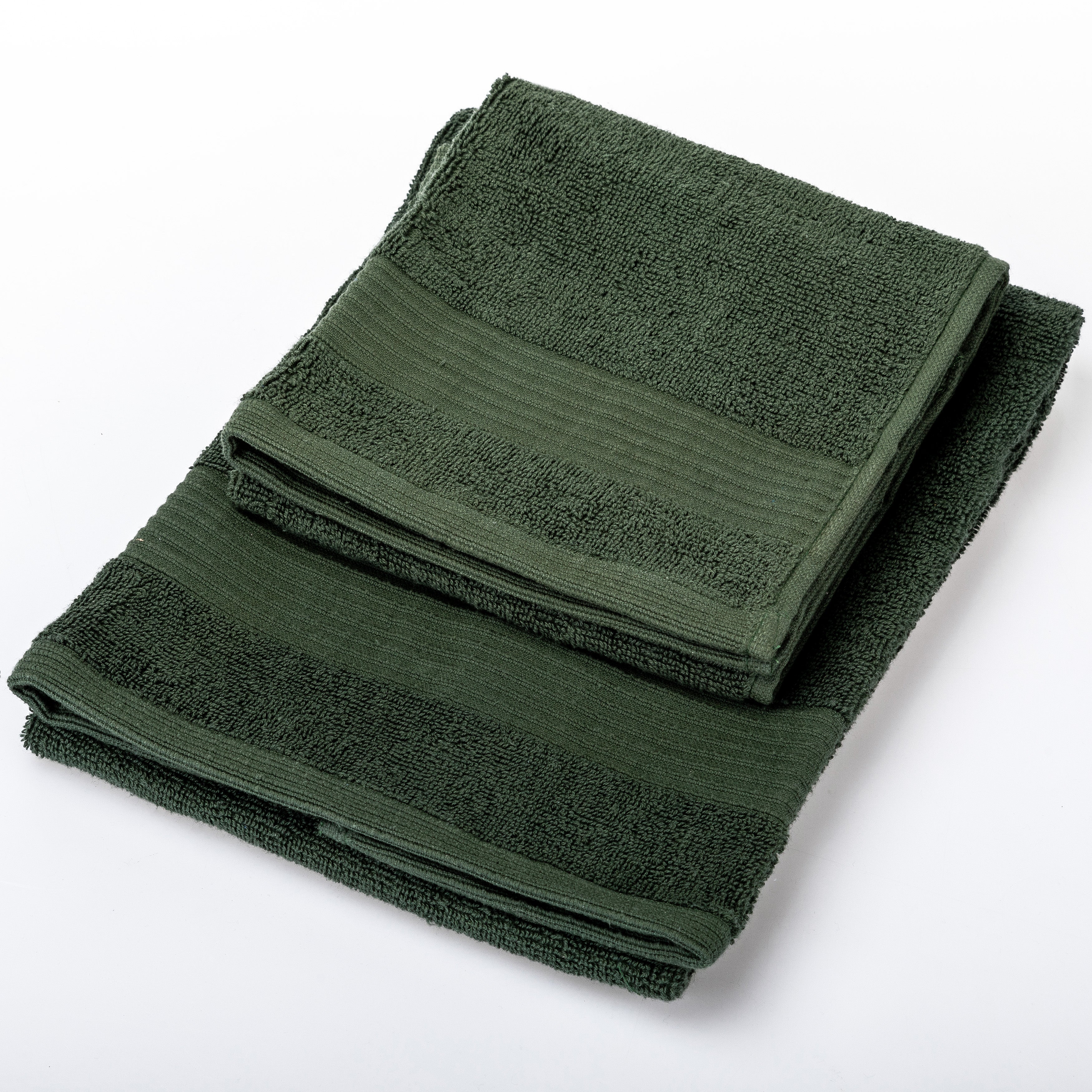 UNO DESIGN Coppia Asciugamano + Ospite Julia in Spugna di Puro Cotone 500 gr/mq