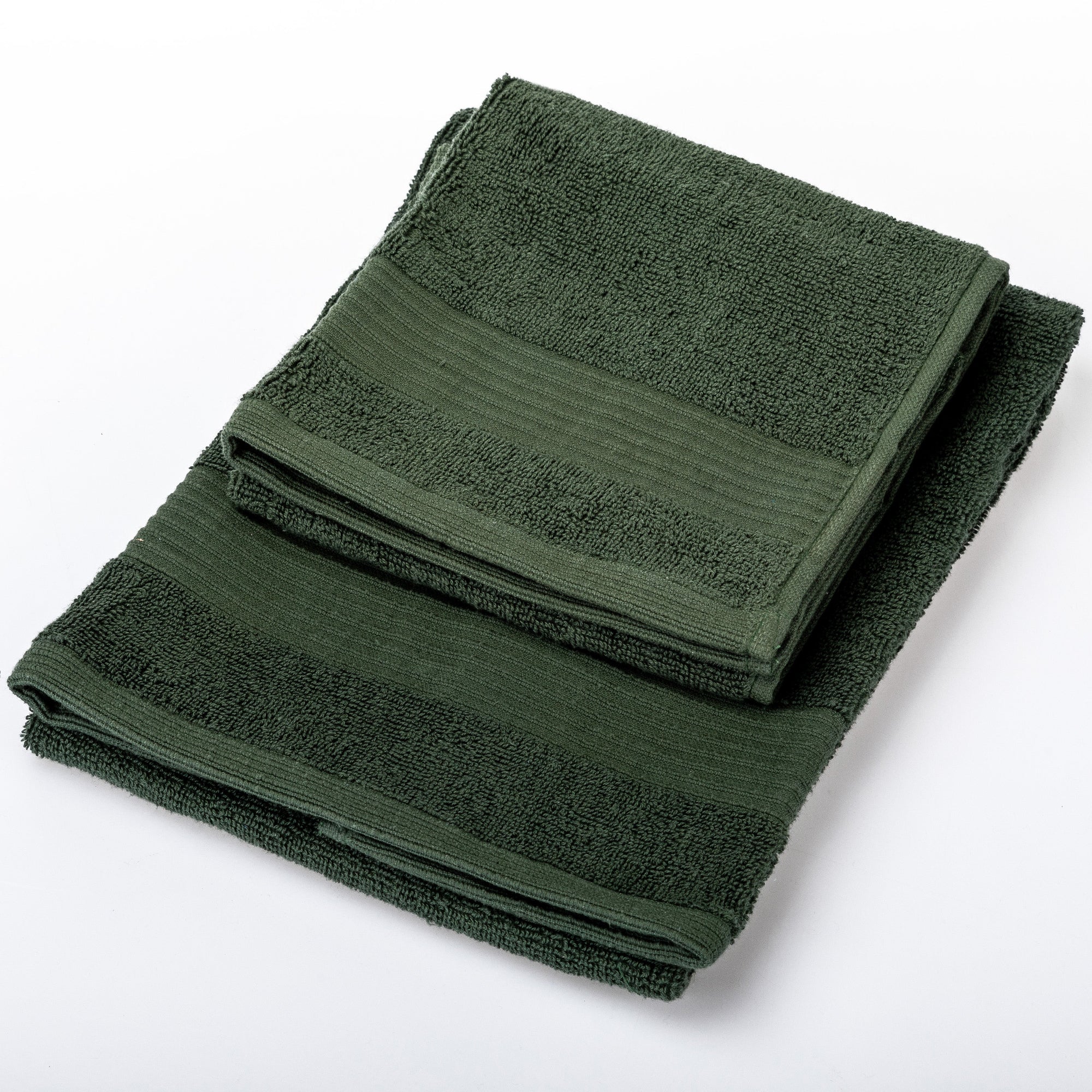 UNO DESIGN Coppia Asciugamano + Ospite Julia in Spugna di Puro Cotone 500 gr/mq