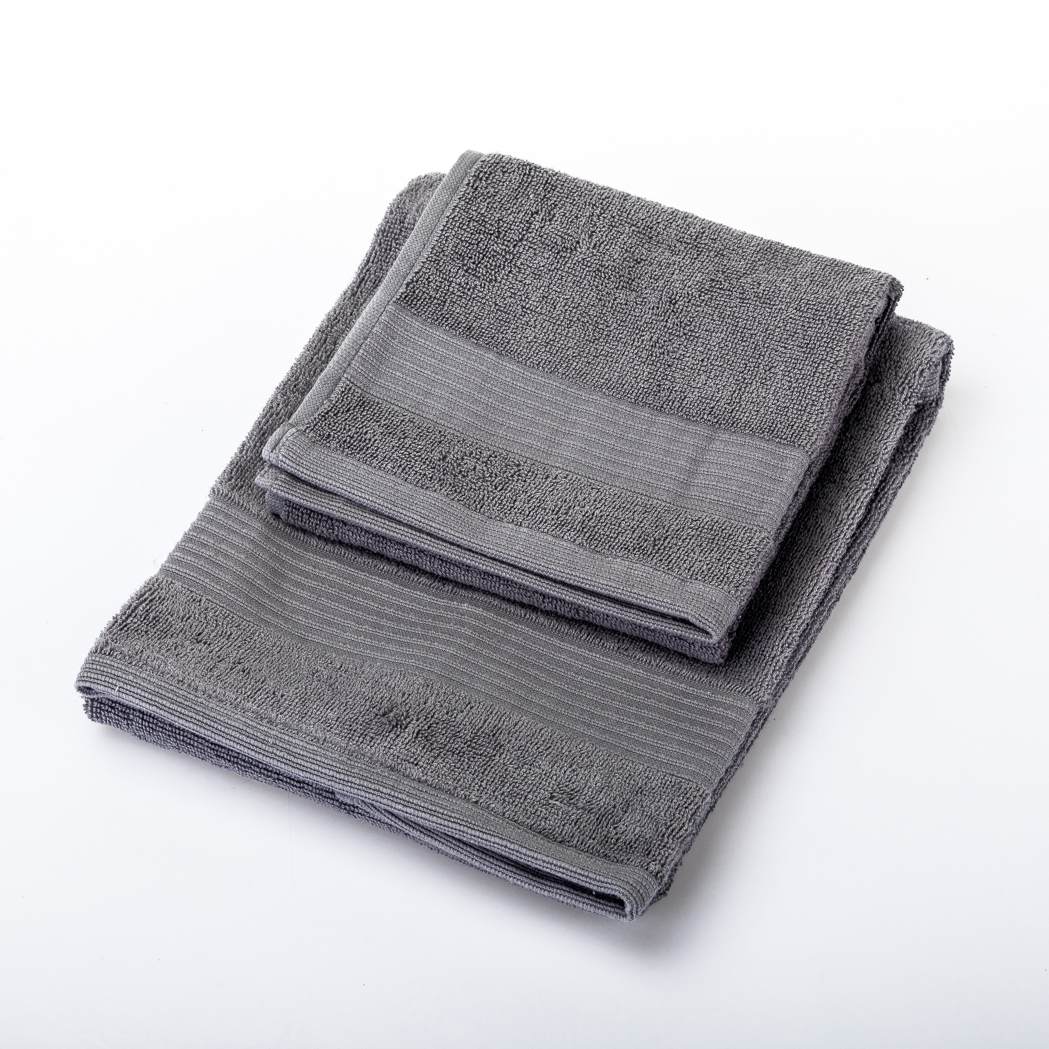 UNO DESIGN Coppia Asciugamano + Ospite Julia in Spugna di Puro Cotone 500 gr/mq