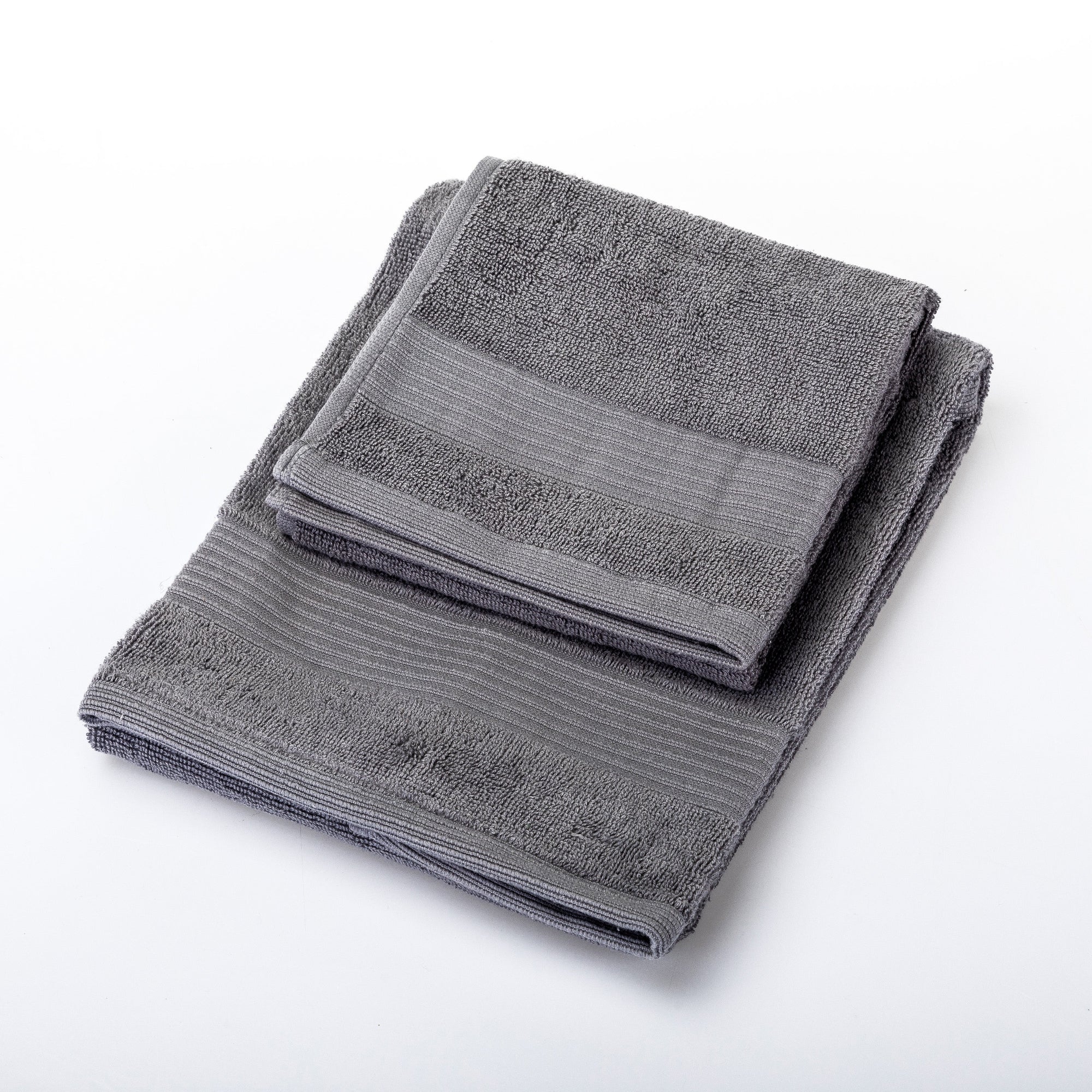 UNO DESIGN Coppia Asciugamano + Ospite Julia in Spugna di Puro Cotone 500 gr/mq