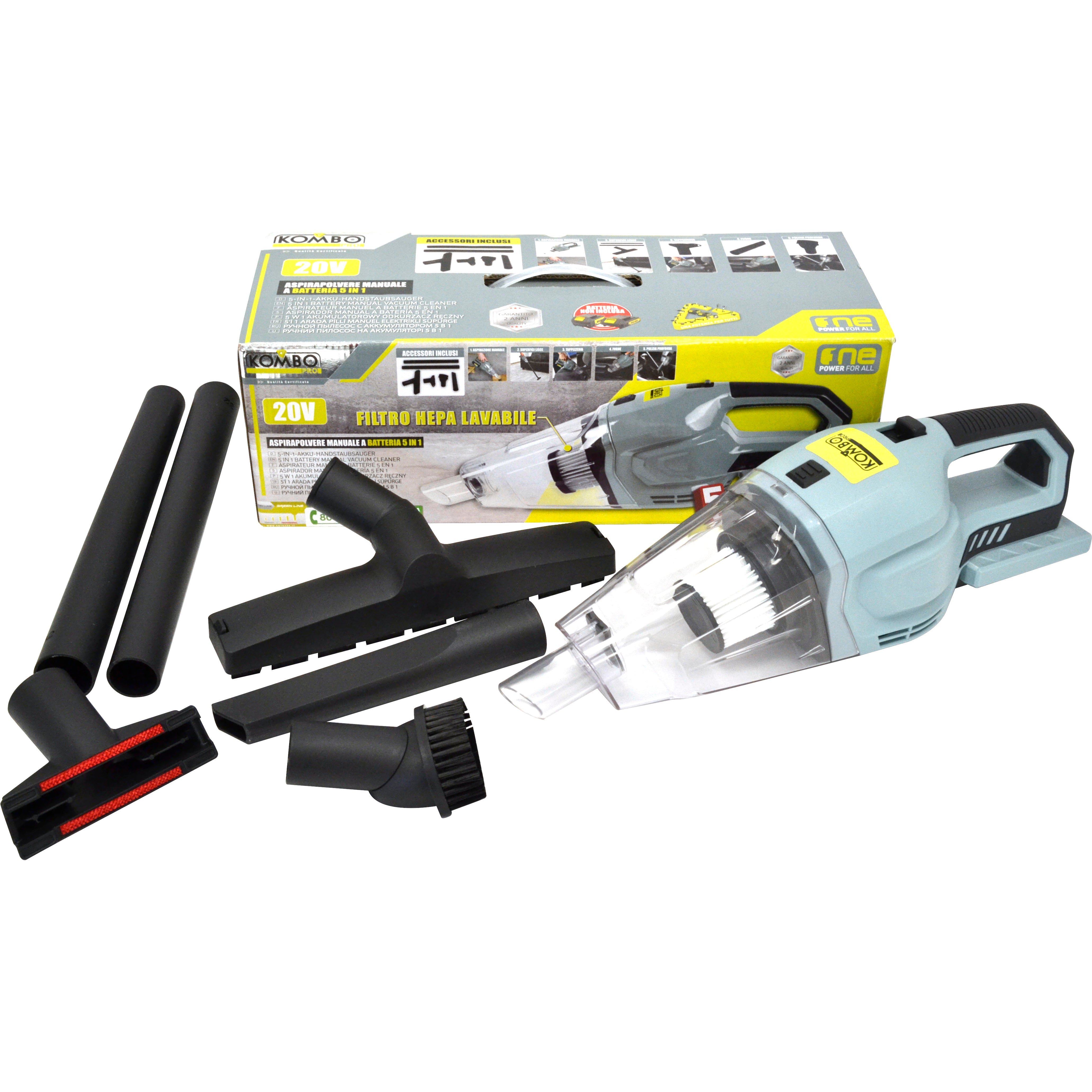 KOMBO Aspiratore cordless 20V