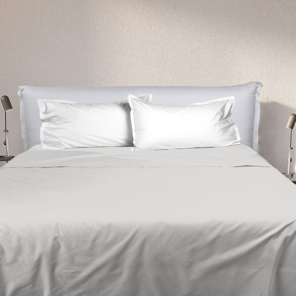 UNO DESIGN Completo Letto Bice 25 Bicolor in Puro Cotone