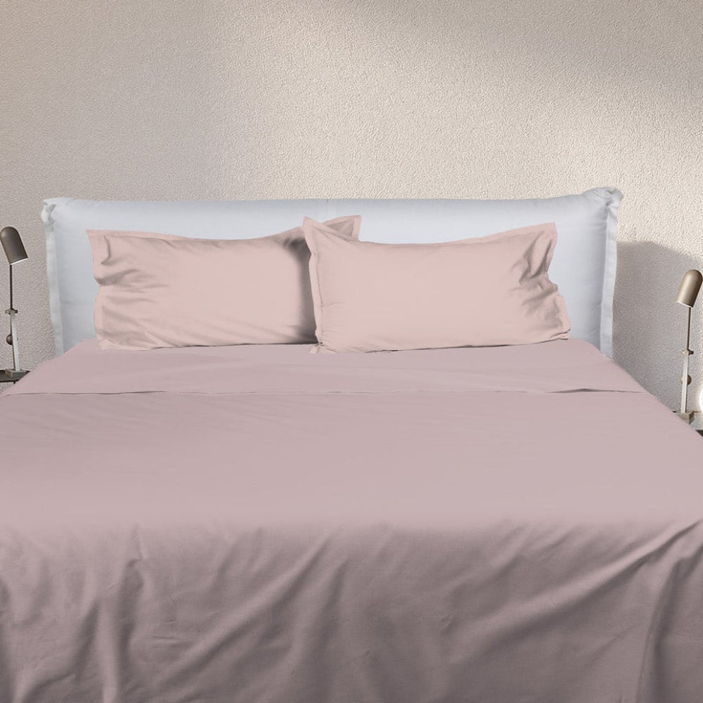 UNO DESIGN Completo Letto Bice 25 Bicolor in Puro Cotone