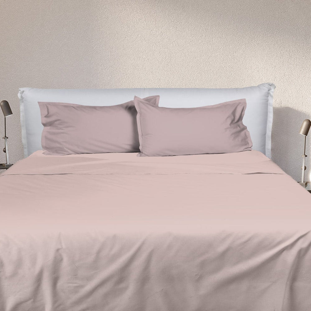 UNO DESIGN Completo Letto Bice 25 Bicolor in Puro Cotone
