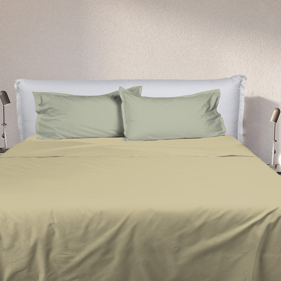 UNO DESIGN Completo Letto Bice 25 Bicolor in Puro Cotone