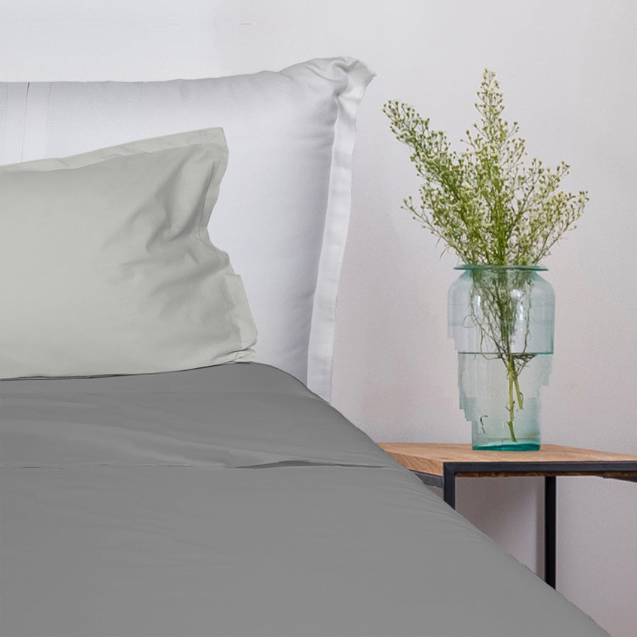 UNO DESIGN Completo Letto Bice 25 Bicolor in Puro Cotone