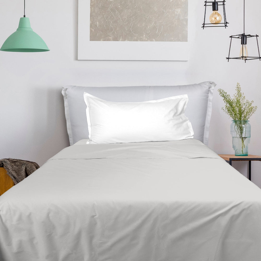 UNO DESIGN Completo Letto Bice 25 Bicolor in Puro Cotone