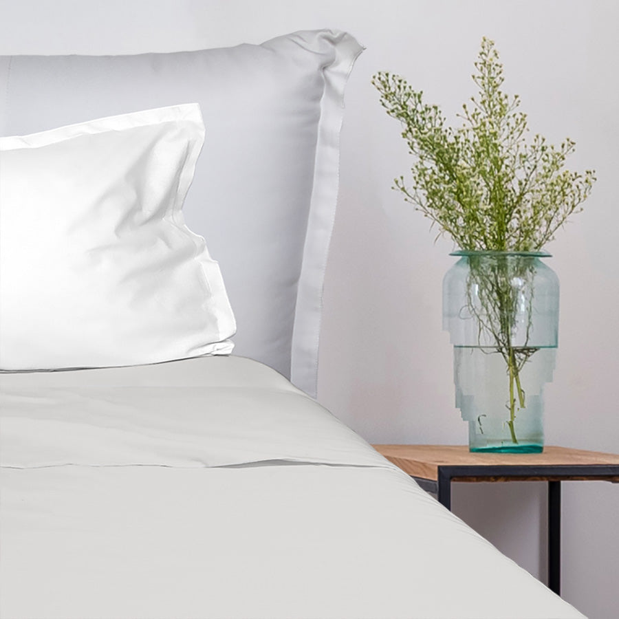 UNO DESIGN Completo Letto Bice 25 Bicolor in Puro Cotone