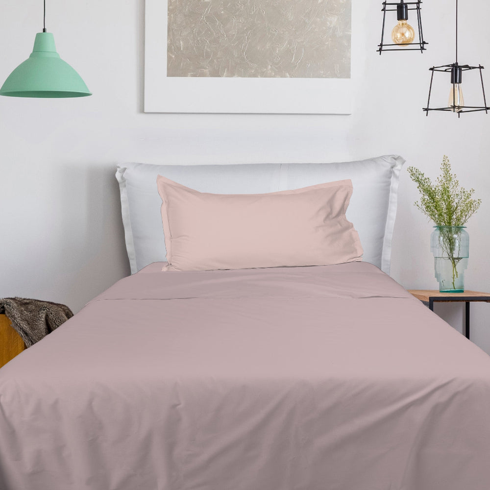 UNO DESIGN Completo Letto Bice 25 Bicolor in Puro Cotone