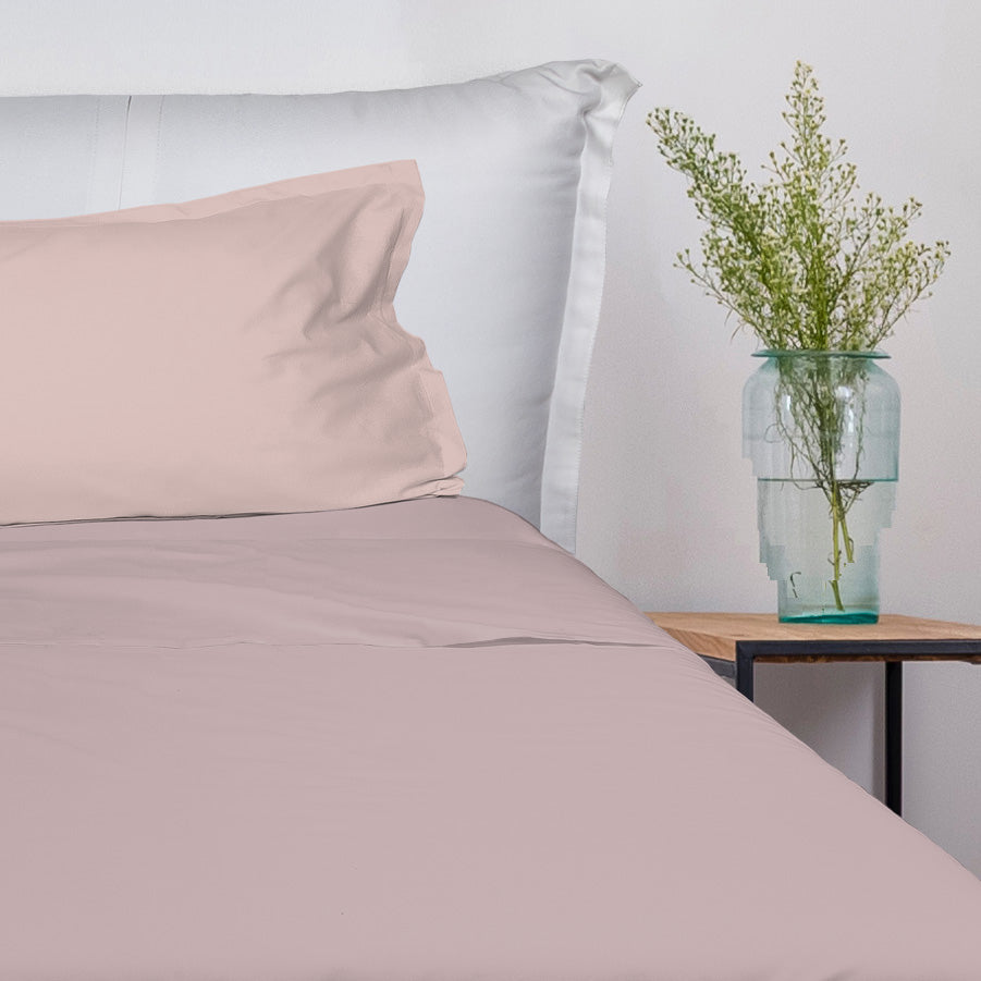 UNO DESIGN Completo Letto Bice 25 Bicolor in Puro Cotone