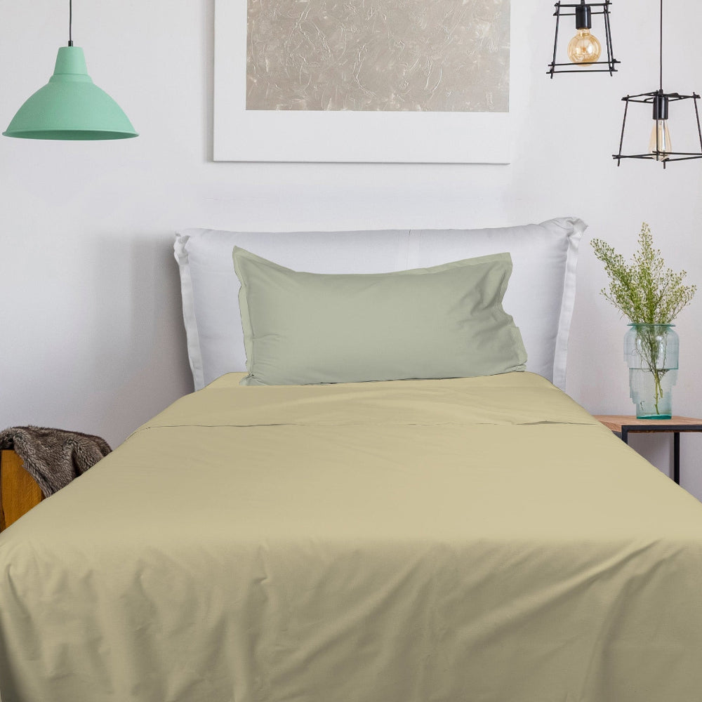 UNO DESIGN Completo Letto Bice 25 Bicolor in Puro Cotone