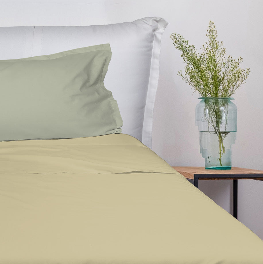 UNO DESIGN Completo Letto Bice 25 Bicolor in Puro Cotone