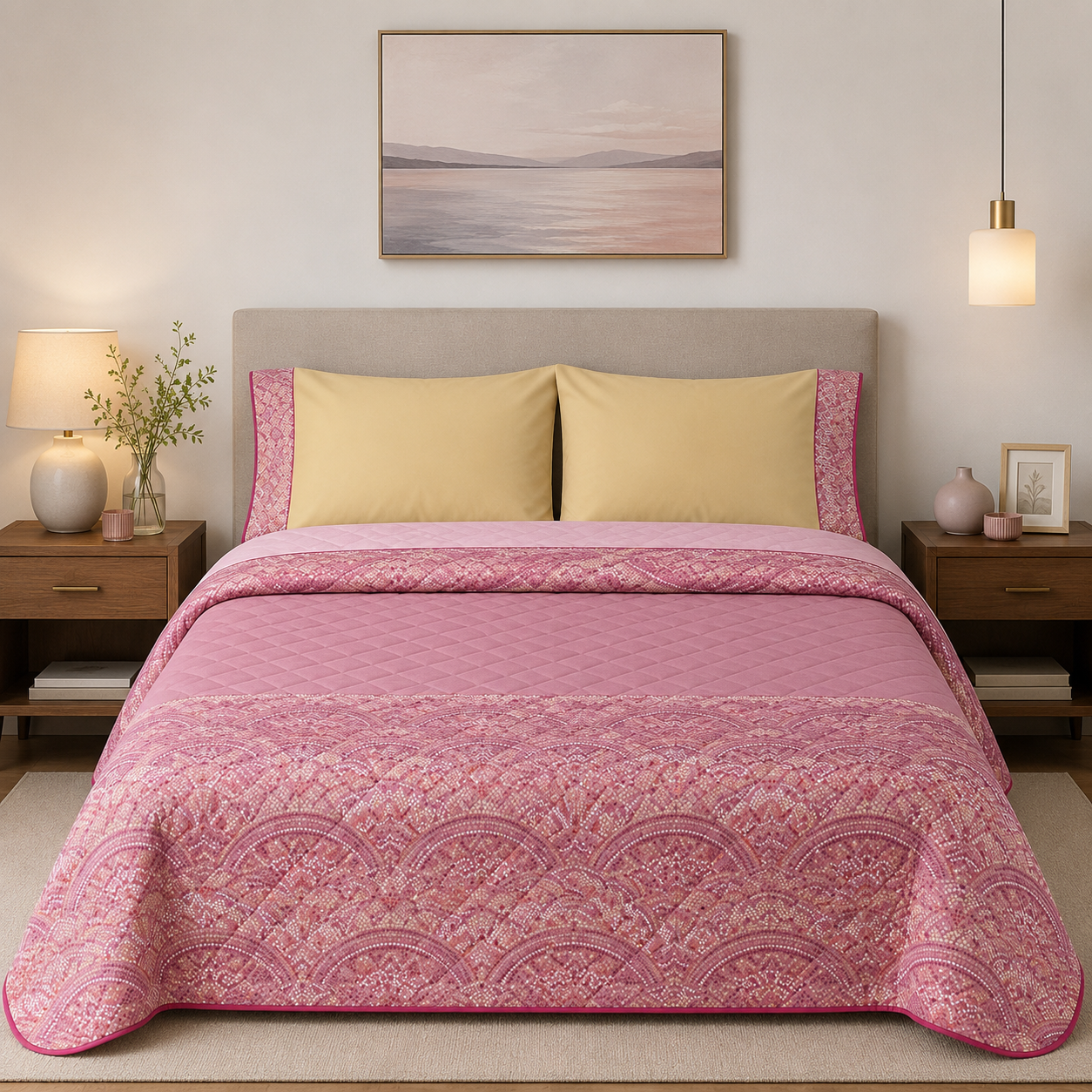 BASSETTI Completo letto in cotone Made in Italy