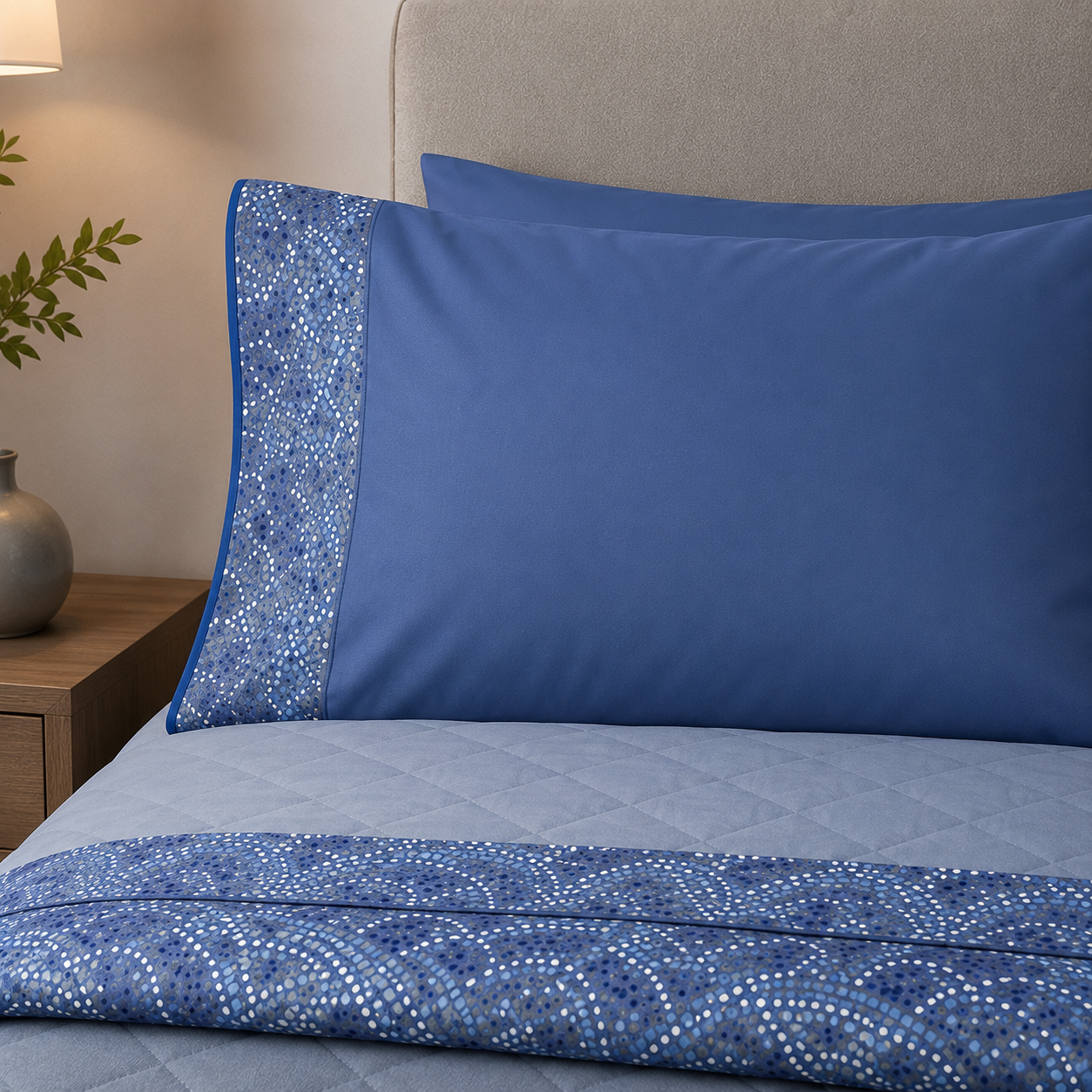 BASSETTI Completo letto in cotone Made in Italy