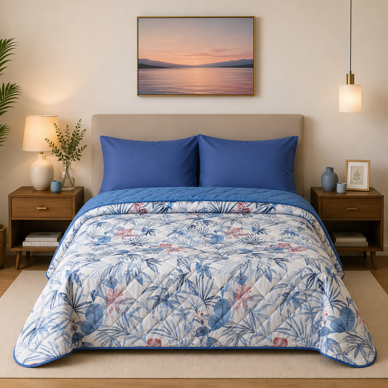 BASSETTI Completo letto in cotone Made in Italy