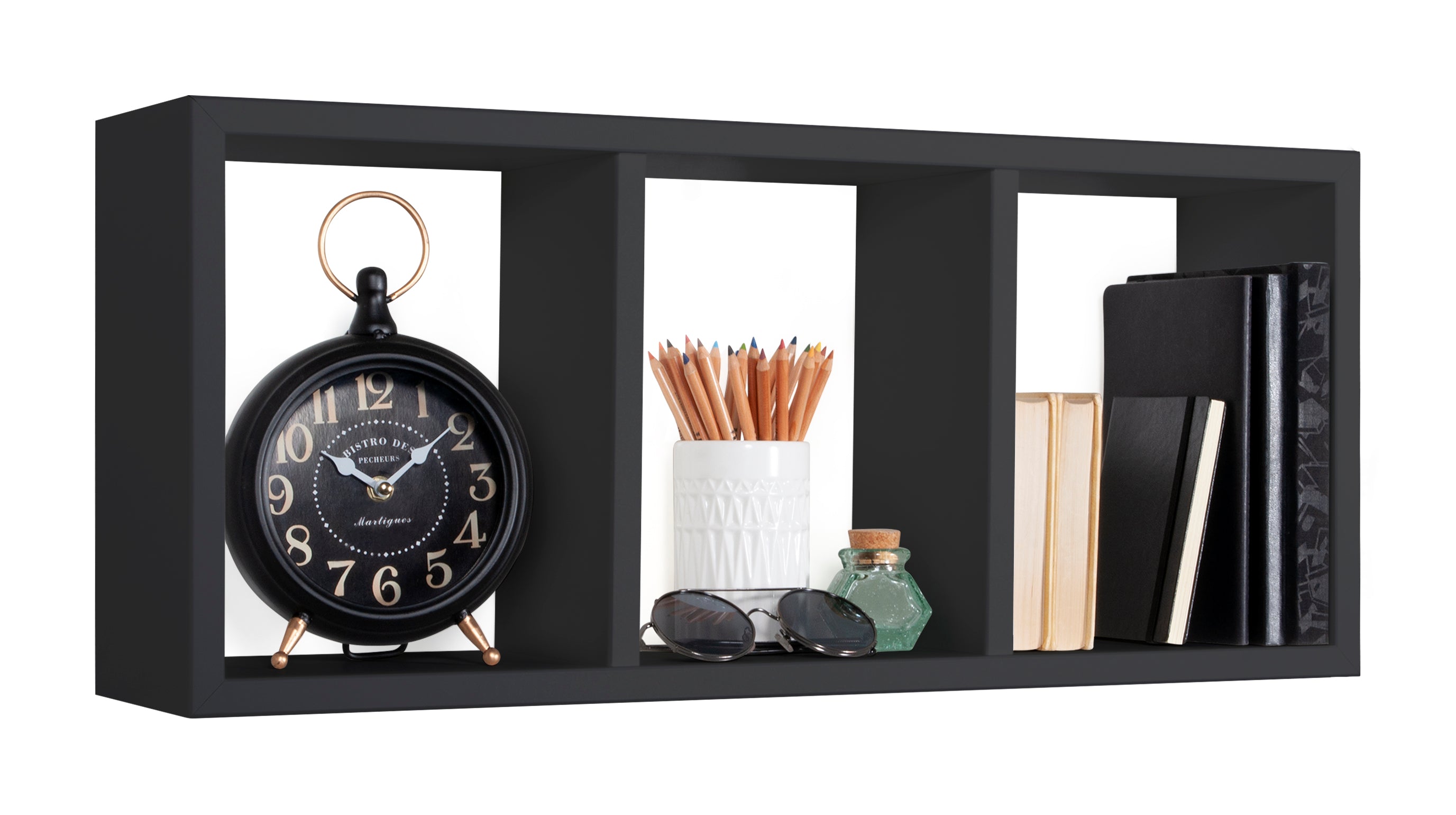 MODULARREDO Mensola a Cubo Rettangolare Tristano 70x30 p15.5 cm