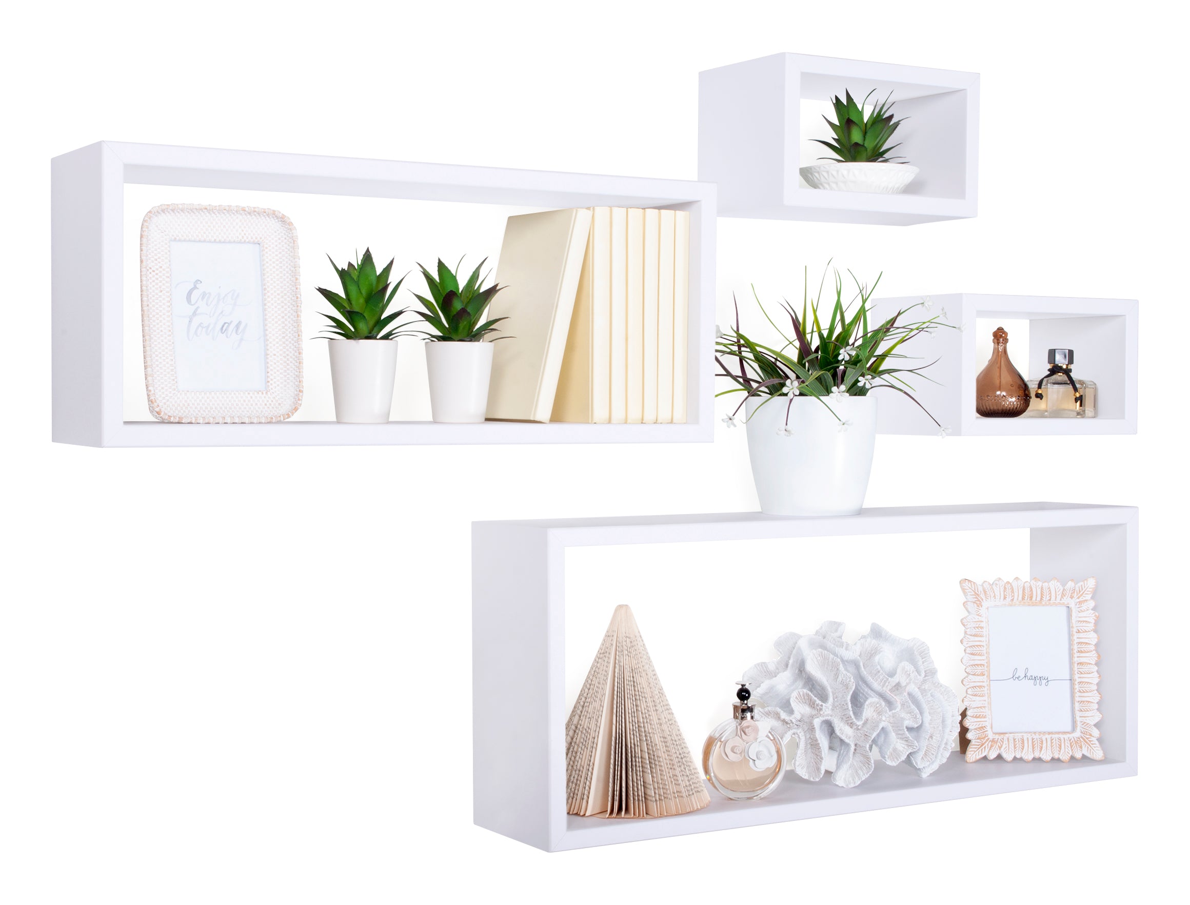 MODULARREDO Set 4 Mensole da Muro Merlino