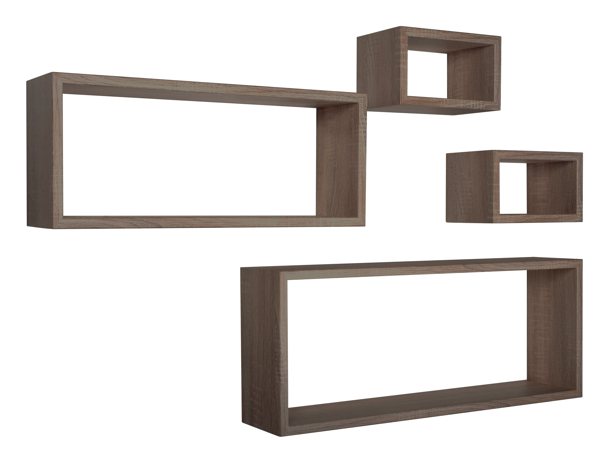 MODULARREDO Set 4 Mensole da Muro Merlino