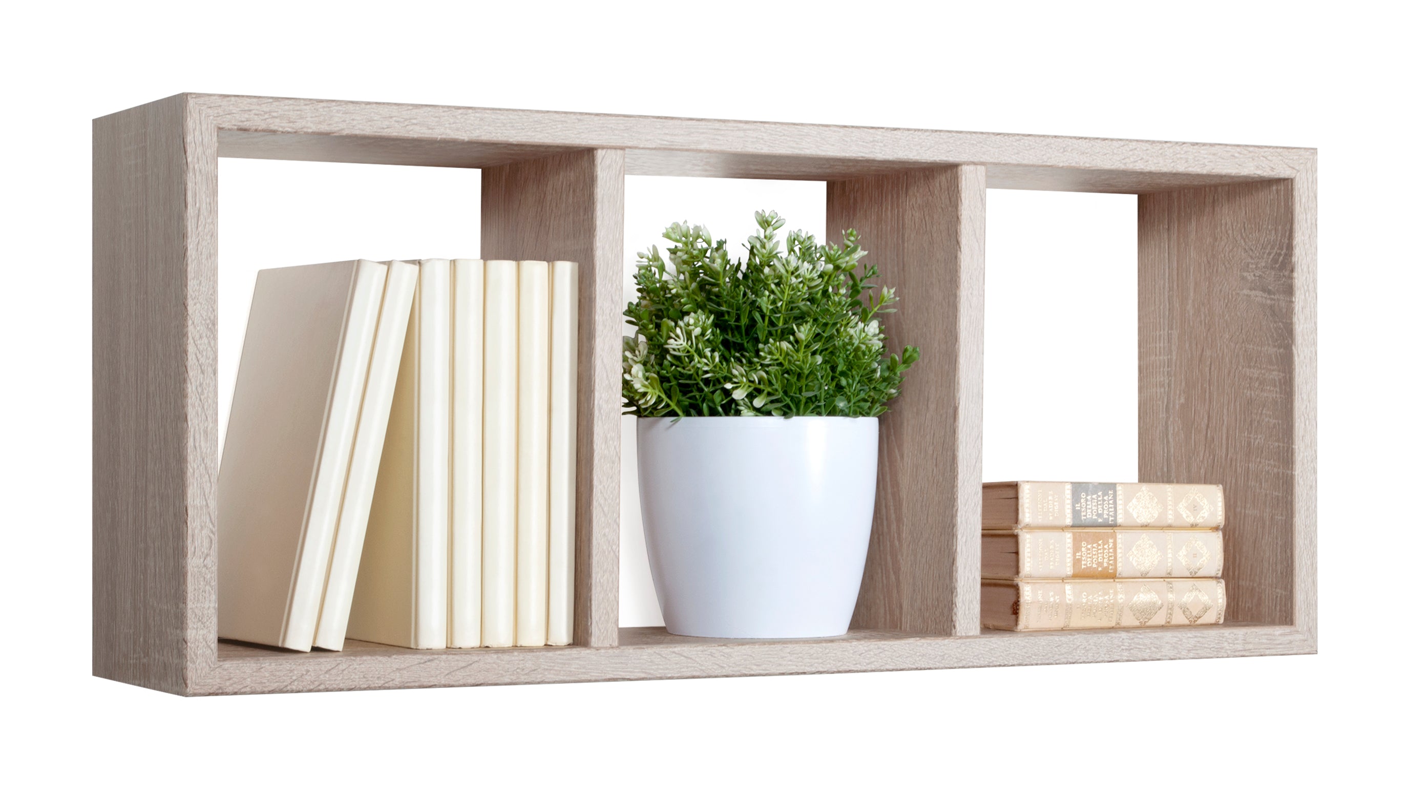 MODULARREDO Mensola a Cubo Rettangolare Tristano 70x30 p15.5 cm