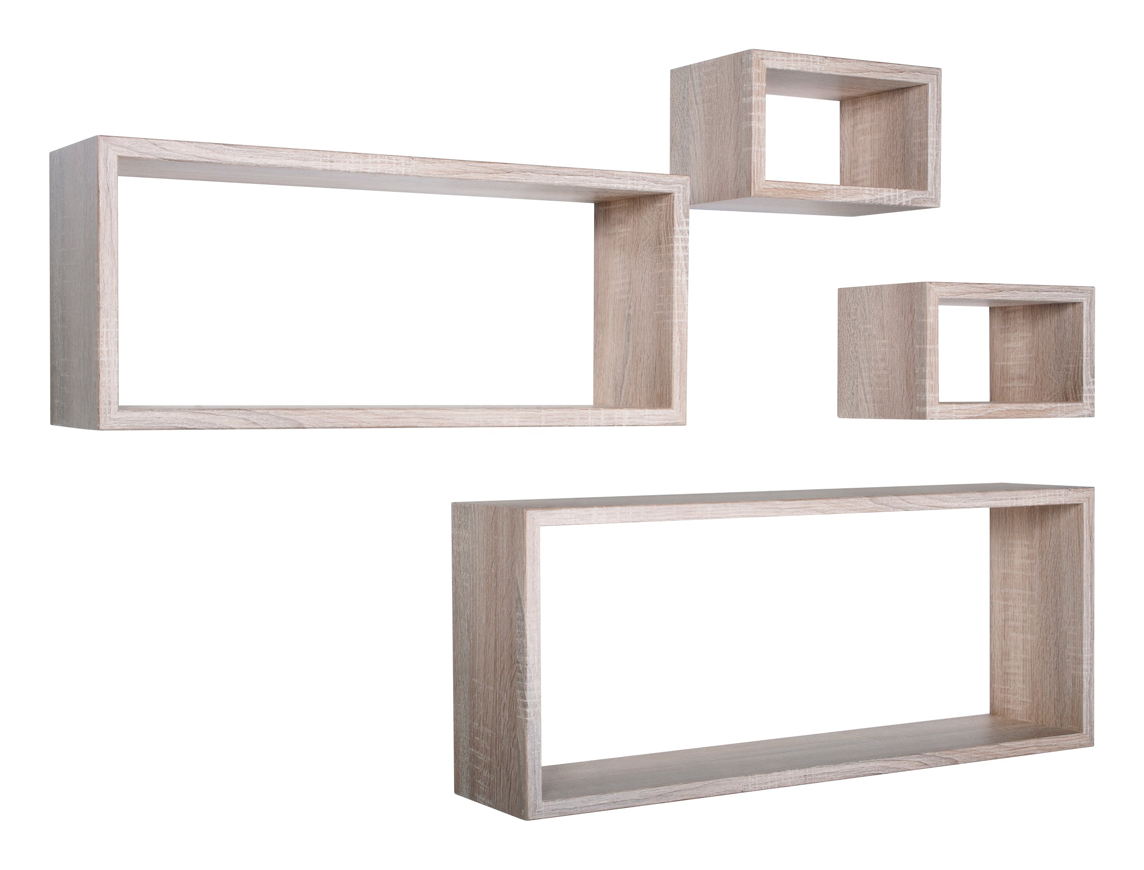MODULARREDO Set 4 Mensole da Muro Merlino
