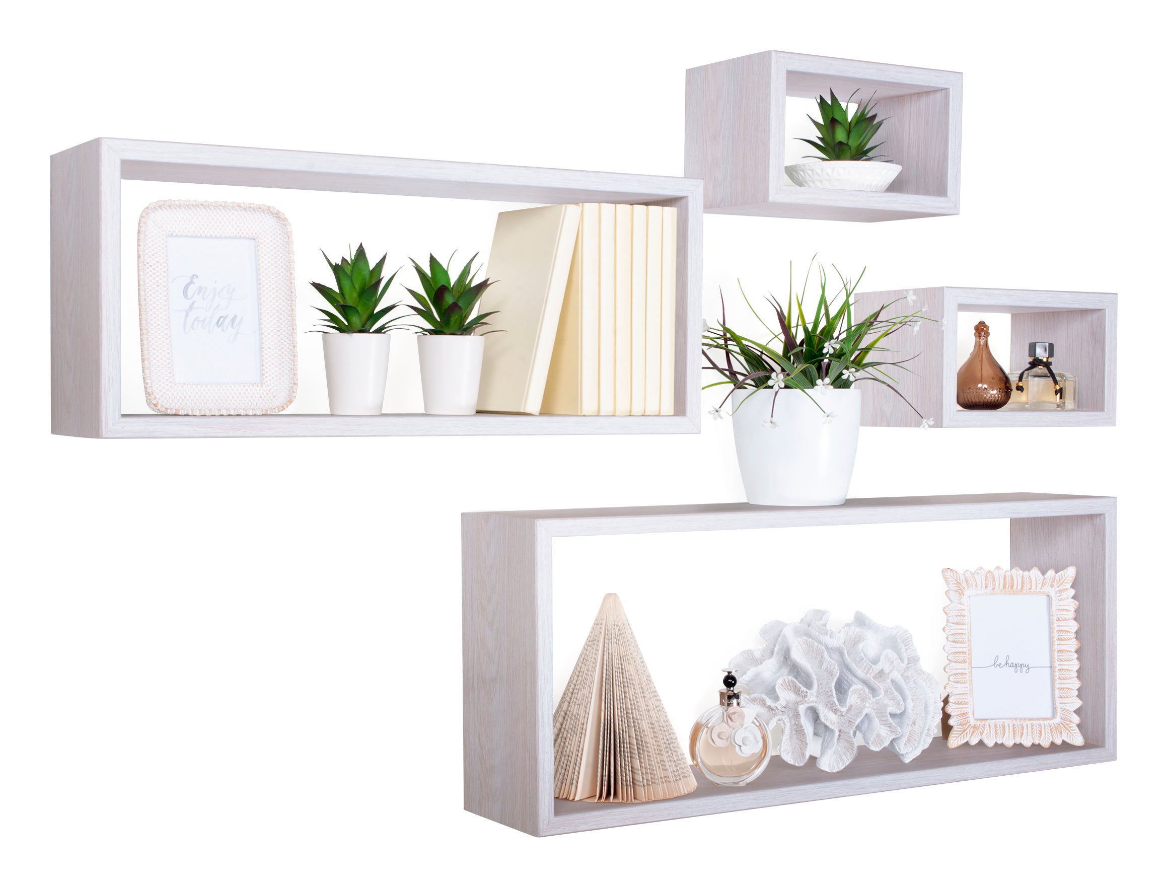 MODULARREDO Set 4 Mensole da Muro Merlino