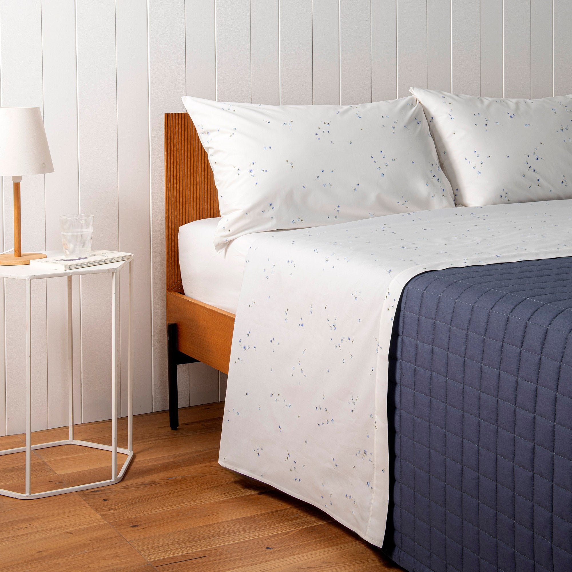 ZUCCHI Completo Letto Matrimoniale Percalle 100% Cotone di Alta Qualità