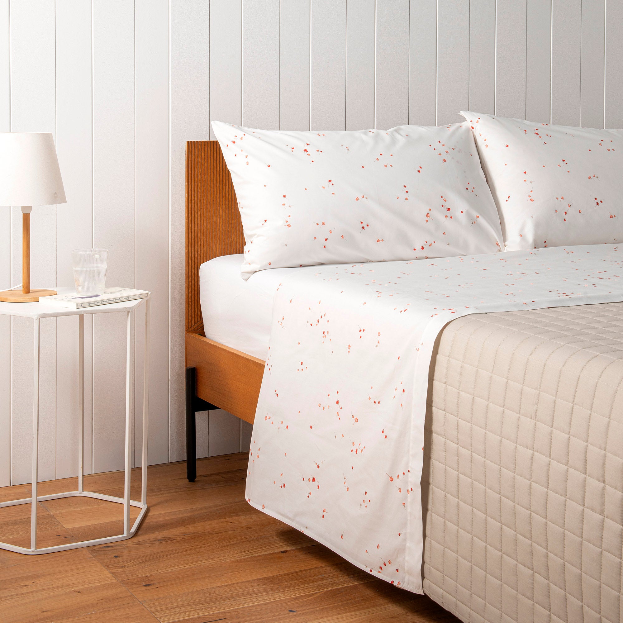 ZUCCHI Completo Letto Matrimoniale Percalle 100% Cotone di Alta Qualità