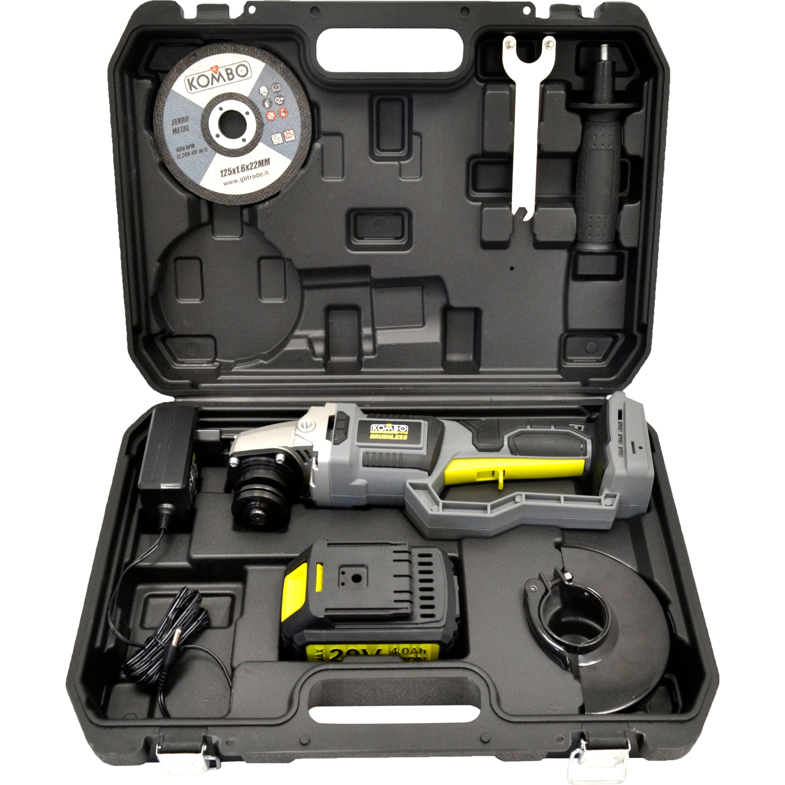 KOMBO PRO BRUSHLESS Smerigliatrice angolare manico lungo d.125 cordless 20V