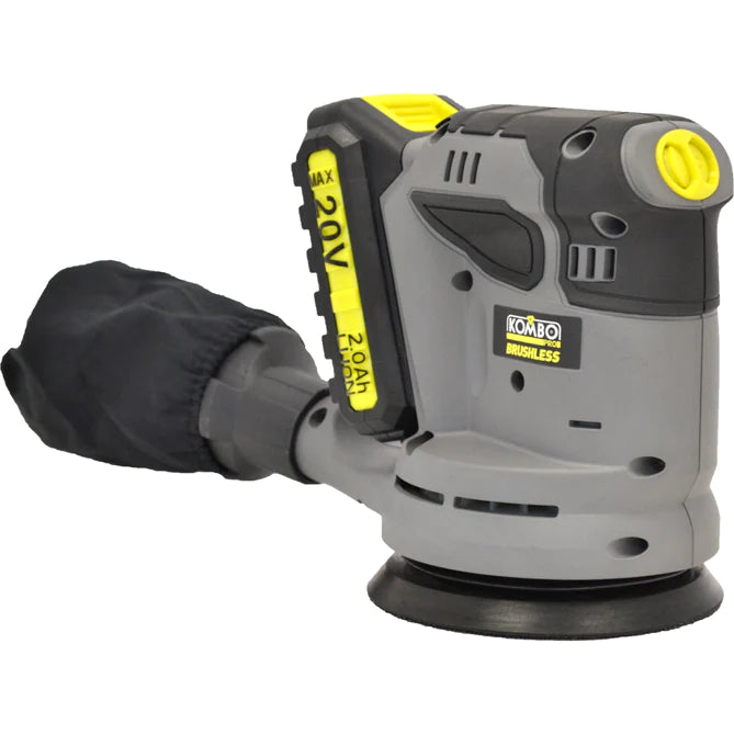 KOMBO PRO BRUSHLESS Levigatrice roto-orbitale d.125 corless 20V