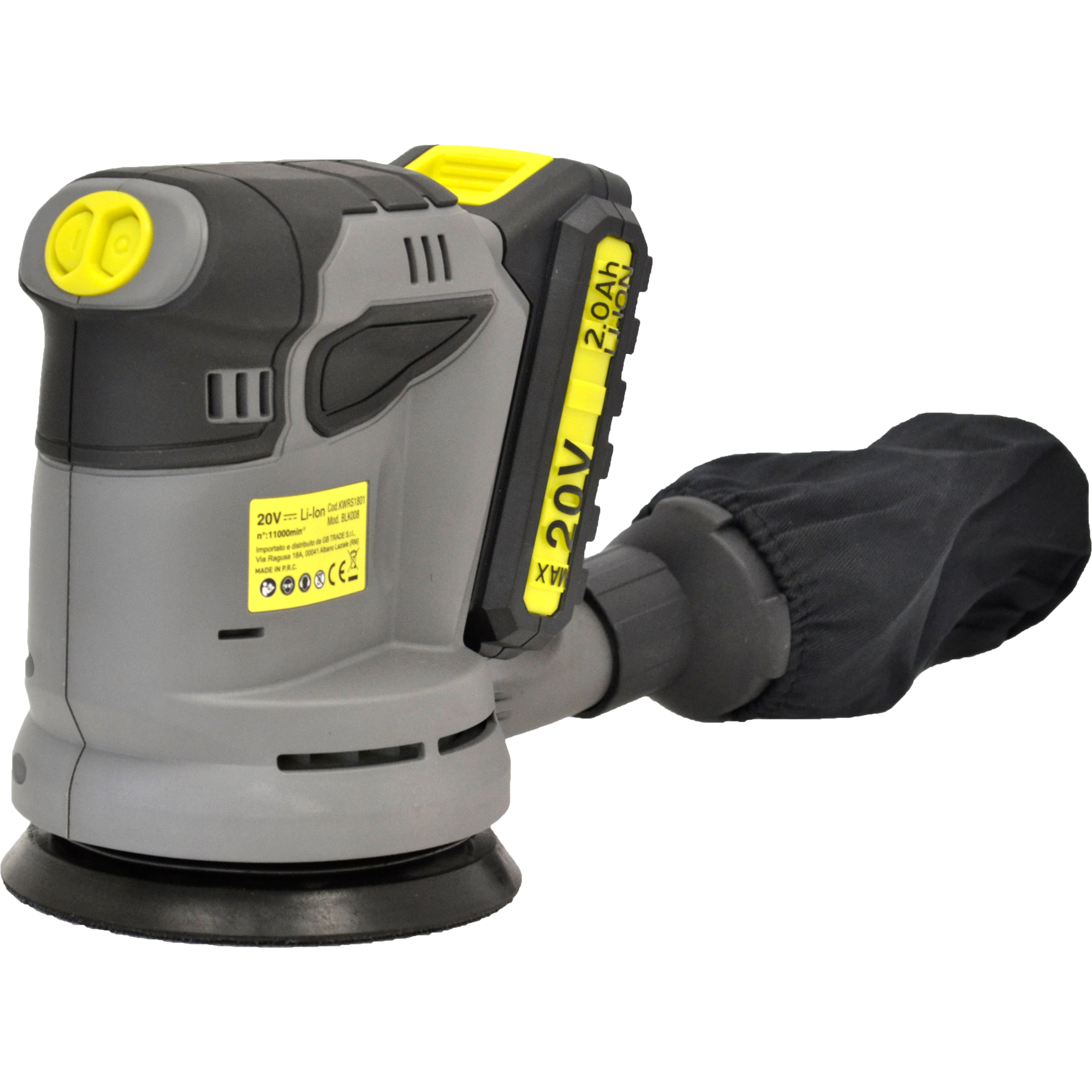 KOMBO PRO BRUSHLESS Levigatrice roto-orbitale d.125 corless 20V