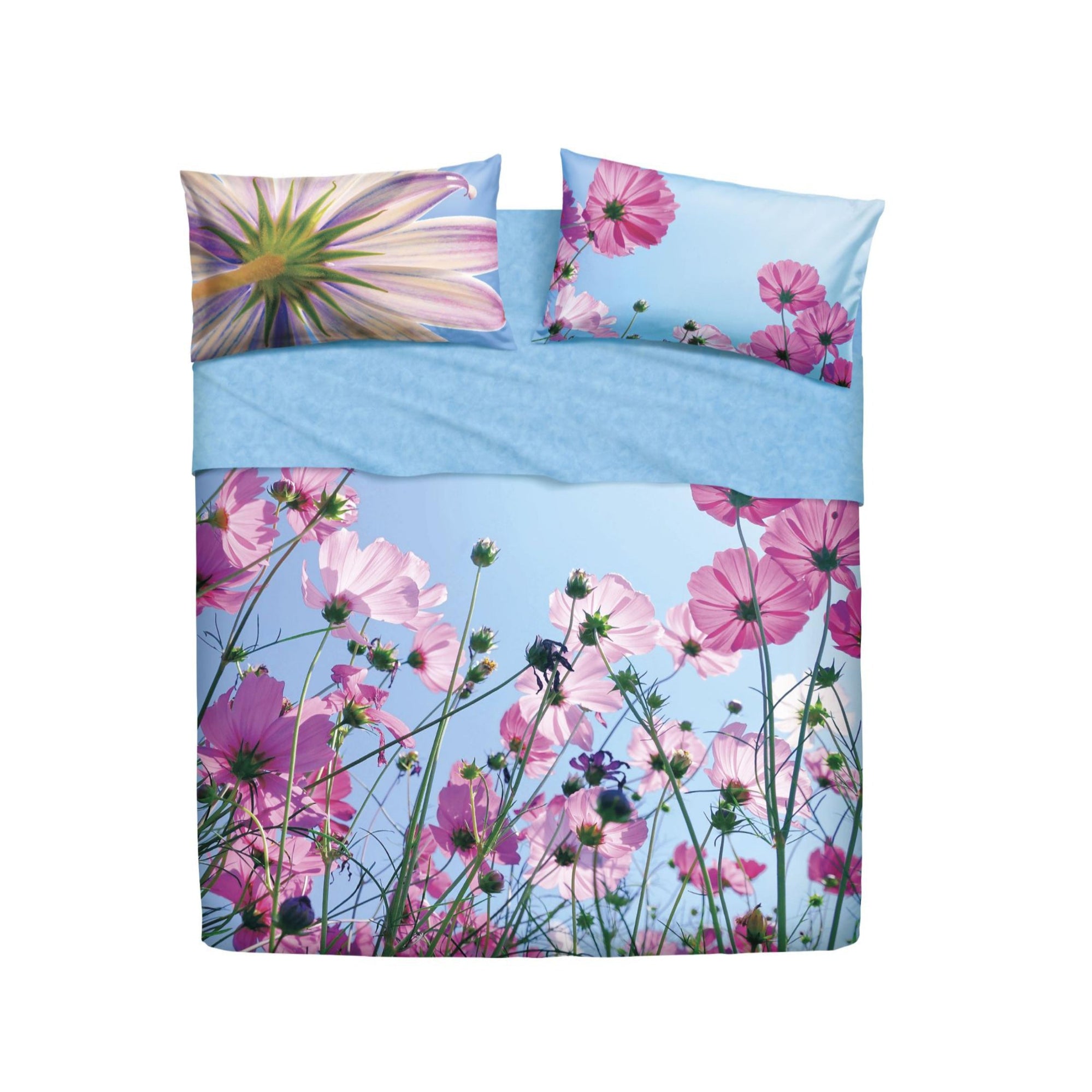 BASSETTI Completo letto in cotone con immagini fotografiche Made in Italy