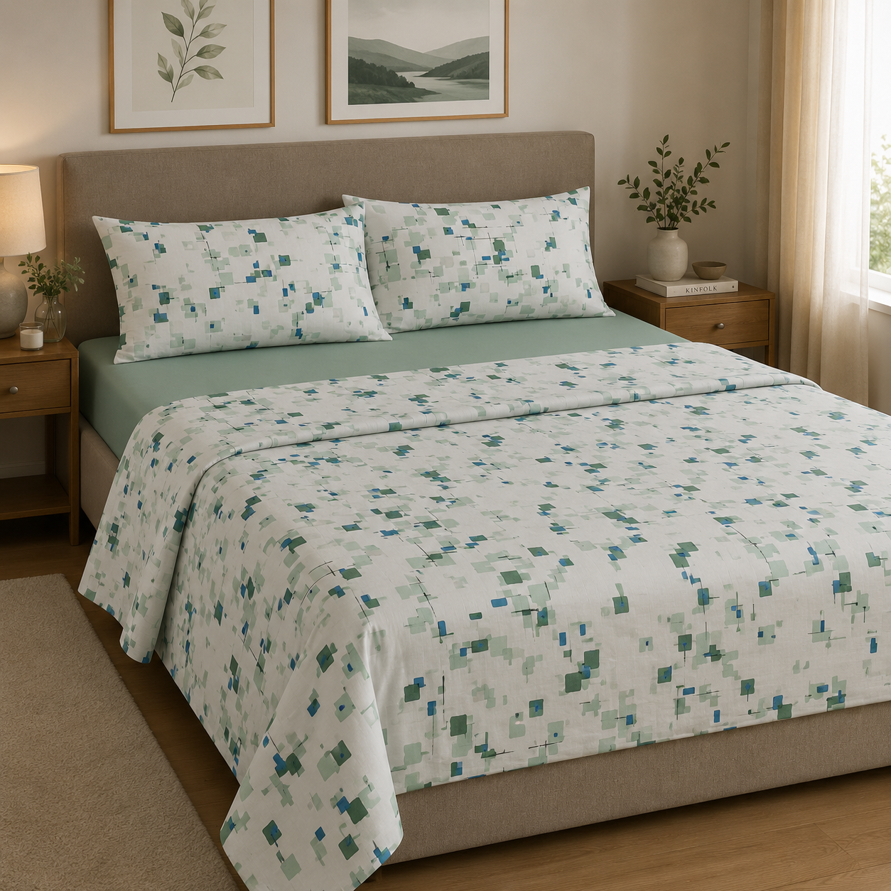 HERMET Completo Letto Matrimoniale Terry 100% Cotone 240x290 cm