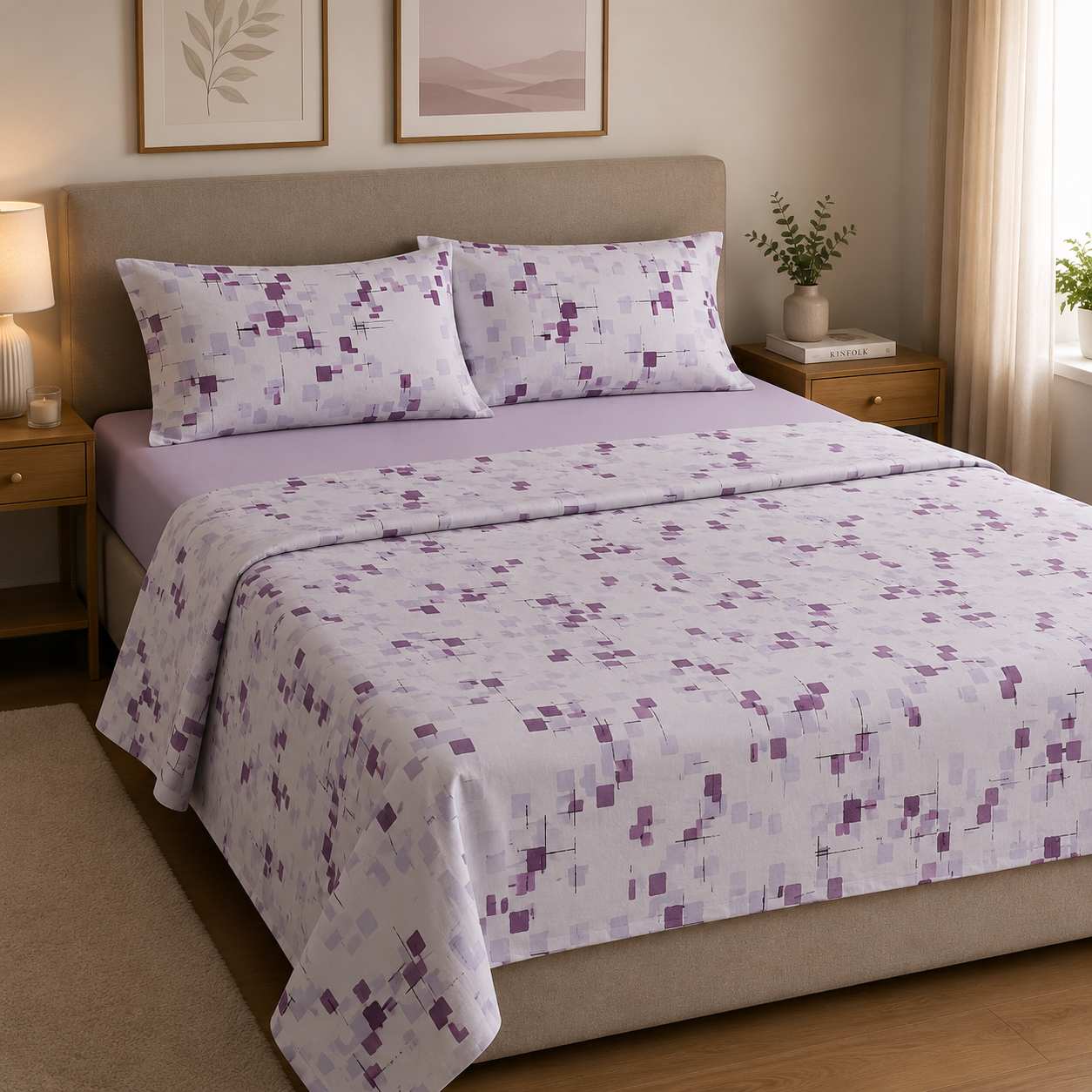 HERMET Completo Letto Matrimoniale Terry 100% Cotone 240x290 cm