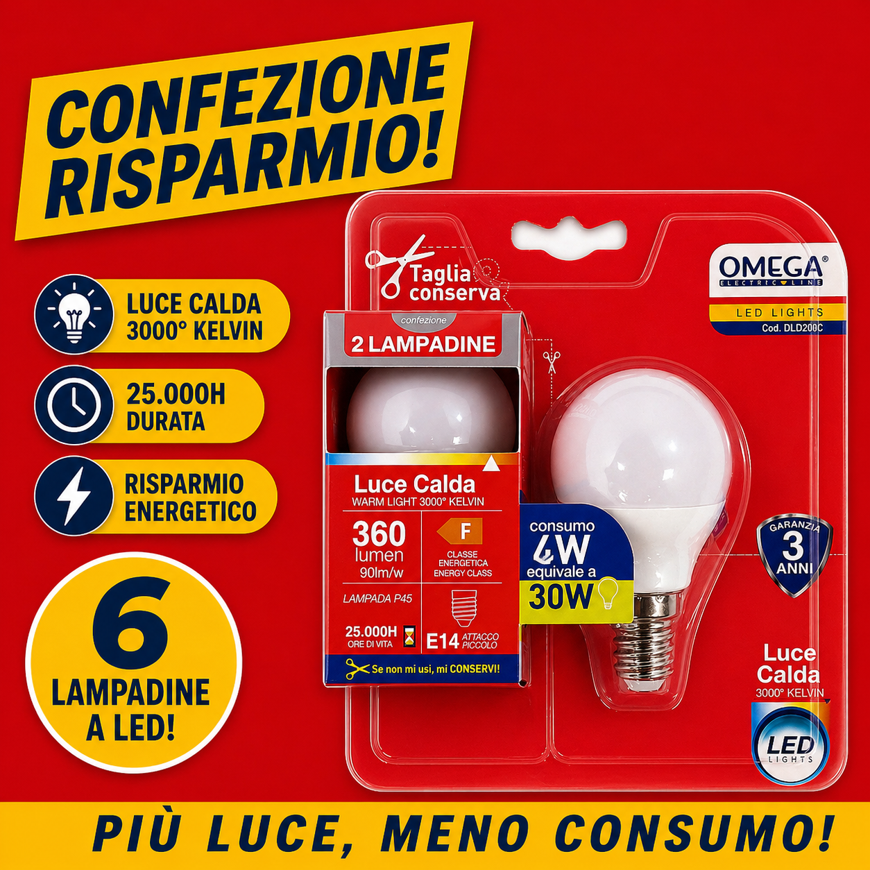 set-6-lampadine-led-e14-p45-4w-omega-4000k