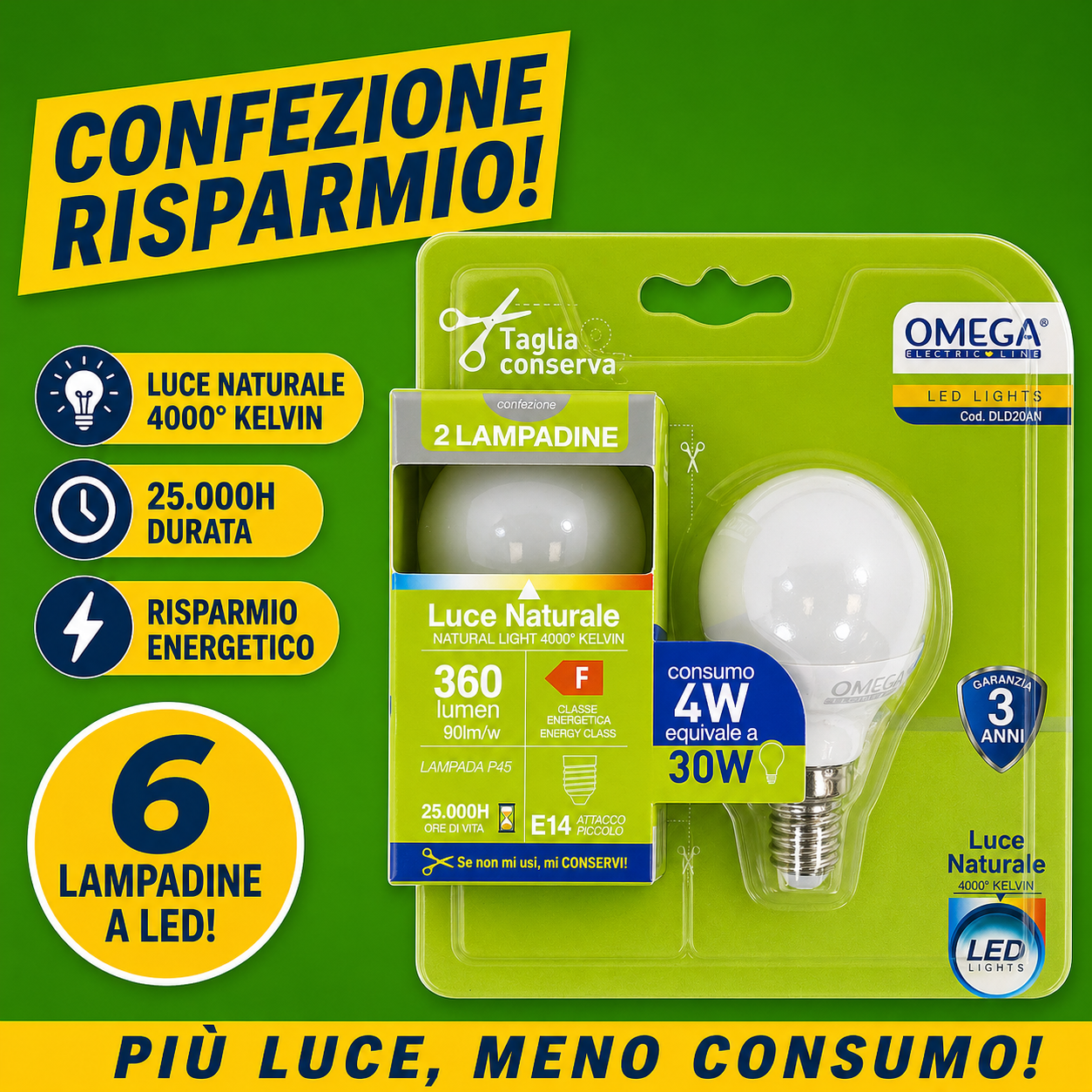 set-6-lampadine-led-e14-p45-4w-omega-4000k